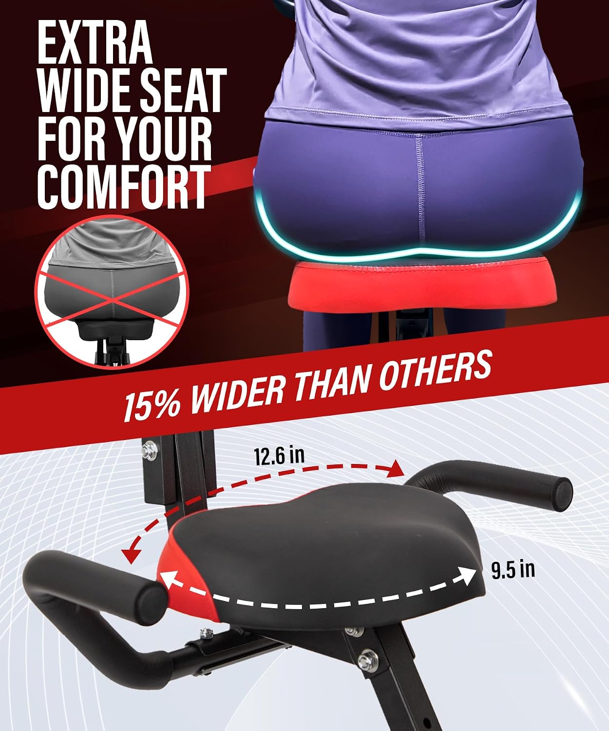 3-IN-1 Exercise Bike with Luminous Digit... 6 3-IN-1 Exercise Bike with Luminous Digit... - Image 6