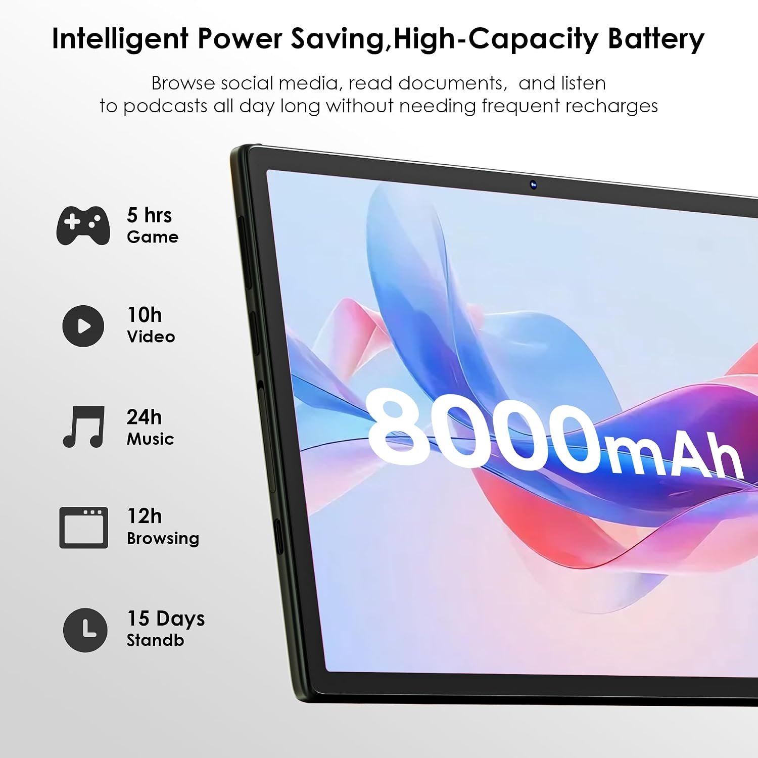 Android 15 Tablet with Drop-proof Case,3... 4 Android 15 Tablet with Drop-proof Case,3... - Image 4