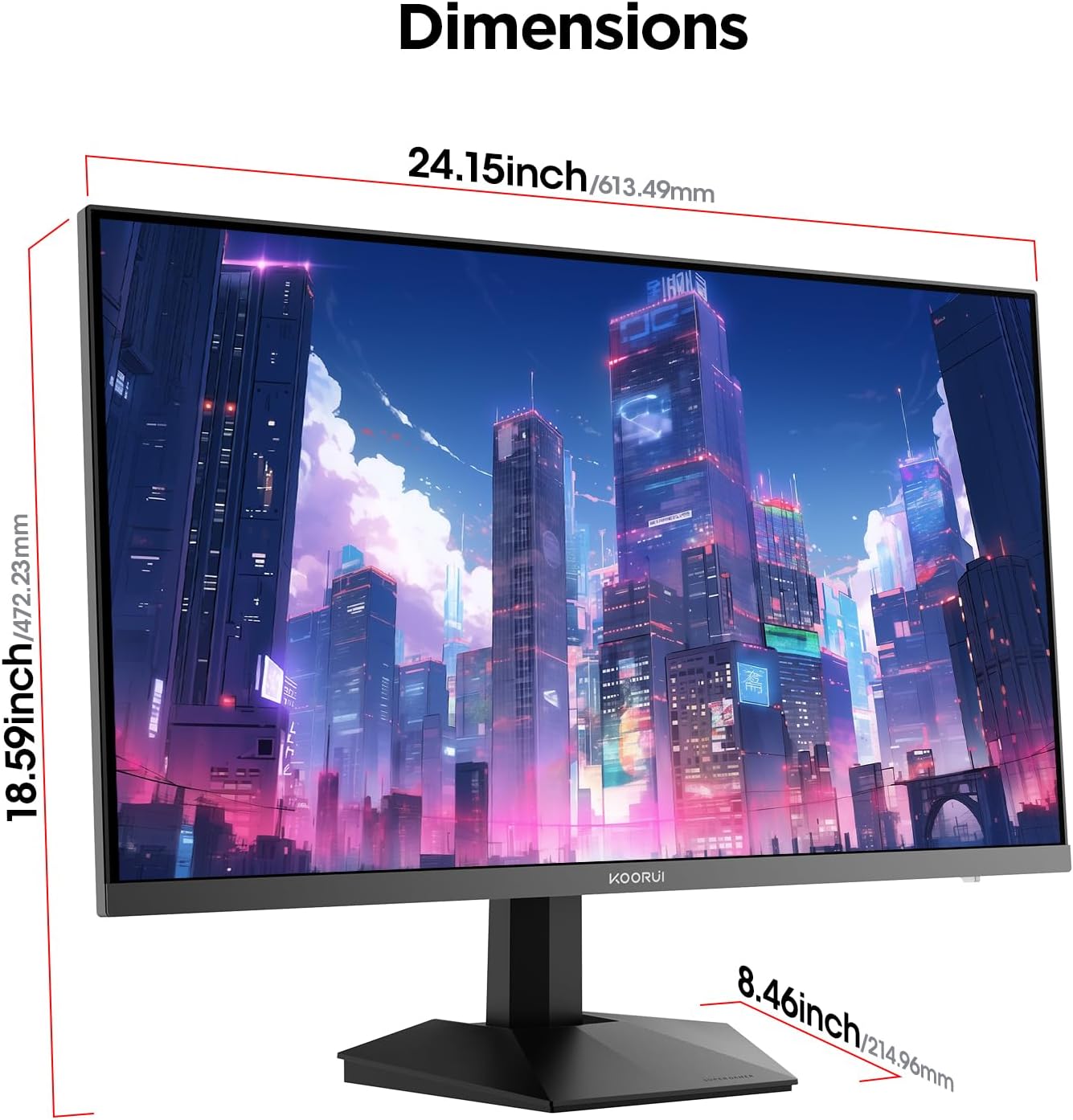 KOORUI 27 Inch 1440p Gaming Monitor, 200... 10 KOORUI 27 Inch 1440p Gaming Monitor, 200... - Image 10