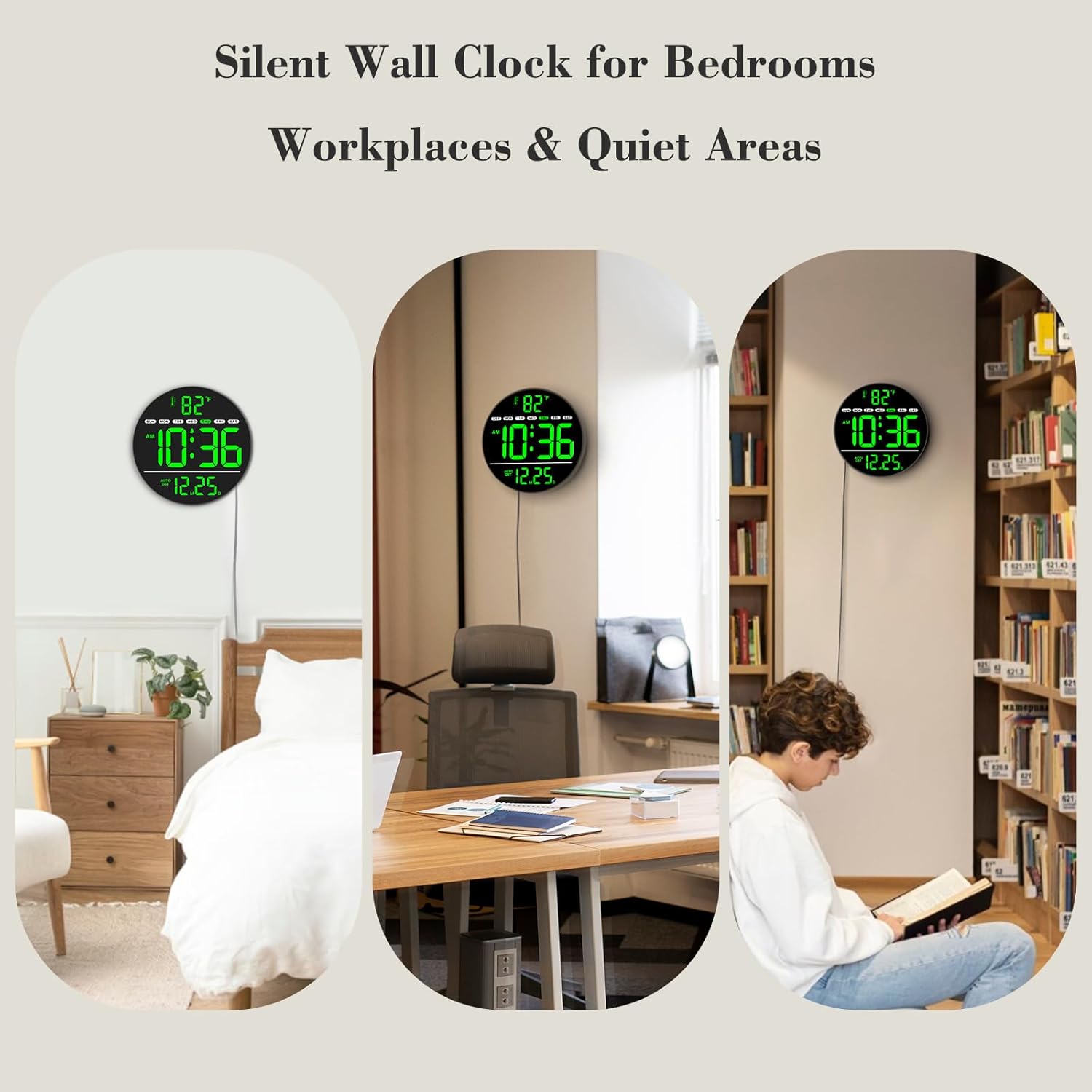 WallarGe Electric Large Digital Wall Clo... 7 WallarGe Electric Large Digital Wall Clo... - Image 7