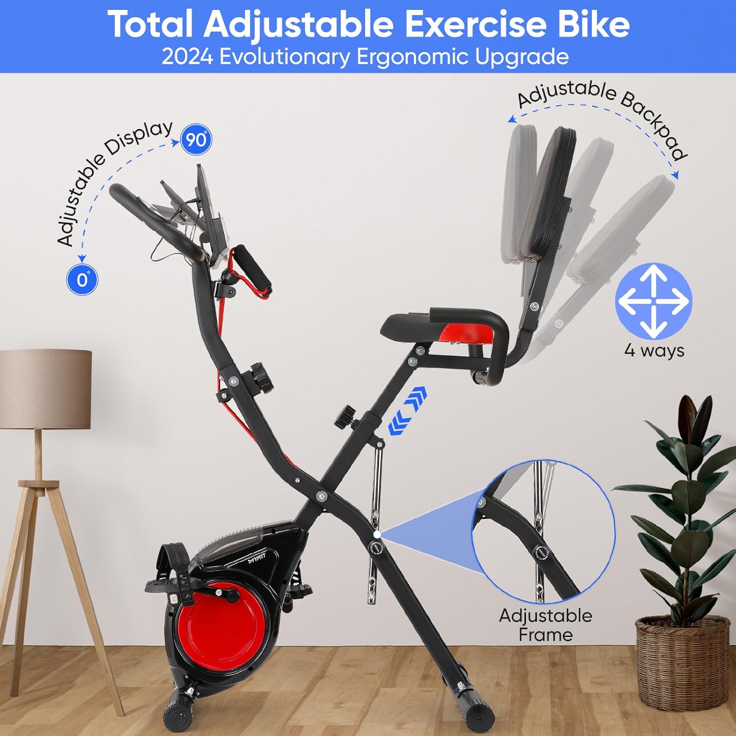 3-IN-1 Exercise Bike with Luminous Digit... 4 3-IN-1 Exercise Bike with Luminous Digit... - Image 4