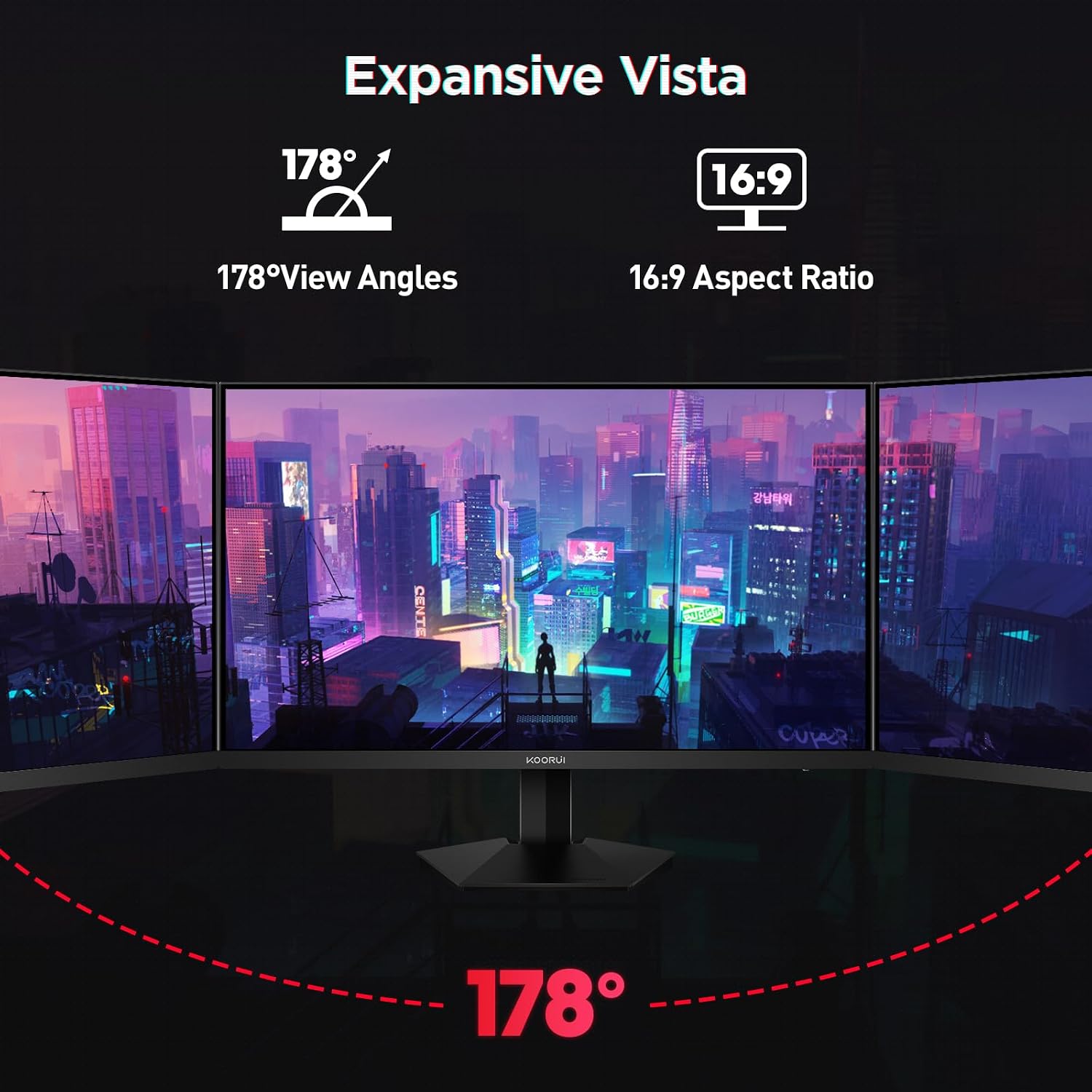 KOORUI 27 Inch 1440p Gaming Monitor, 200... 8 KOORUI 27 Inch 1440p Gaming Monitor, 200... - Image 8