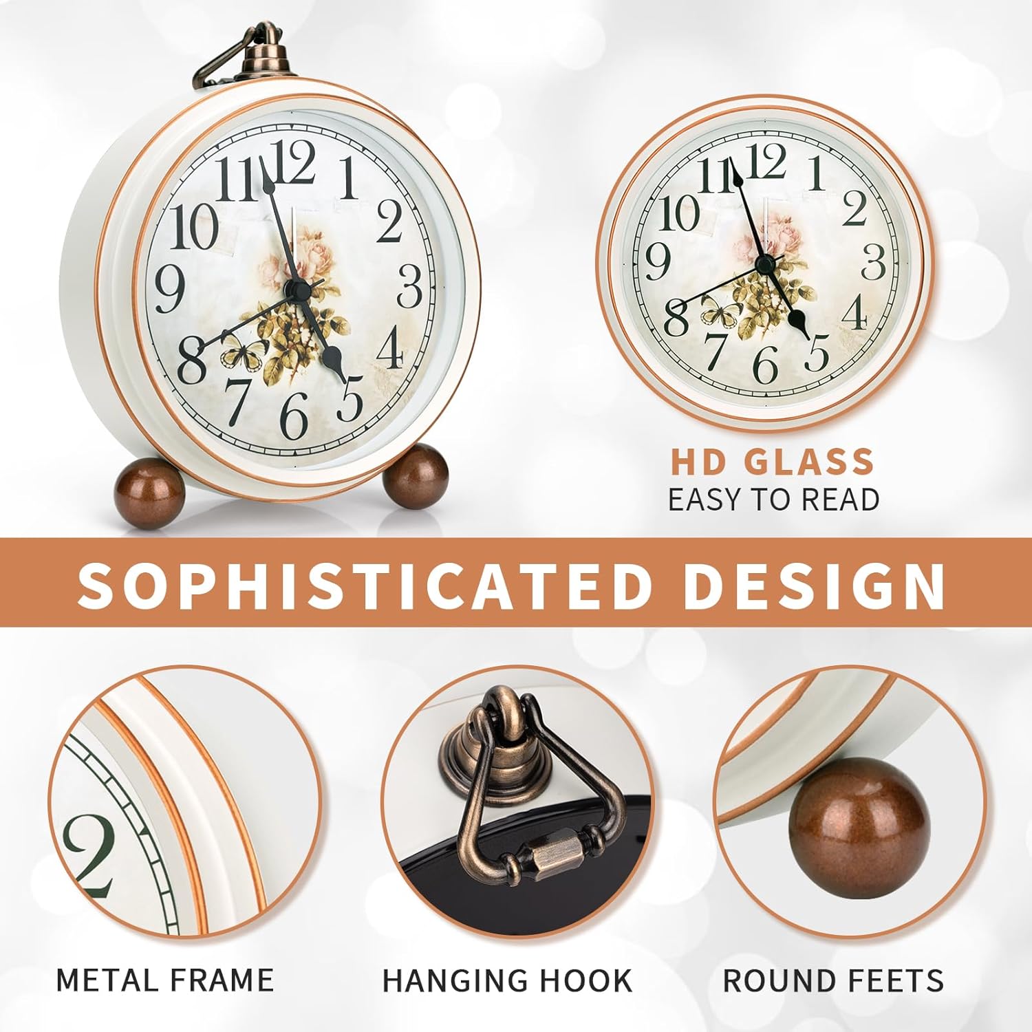 Maxspace Classic Vintage Clock - Elegant... 3 Maxspace Classic Vintage Clock - Elegant... - Image 3