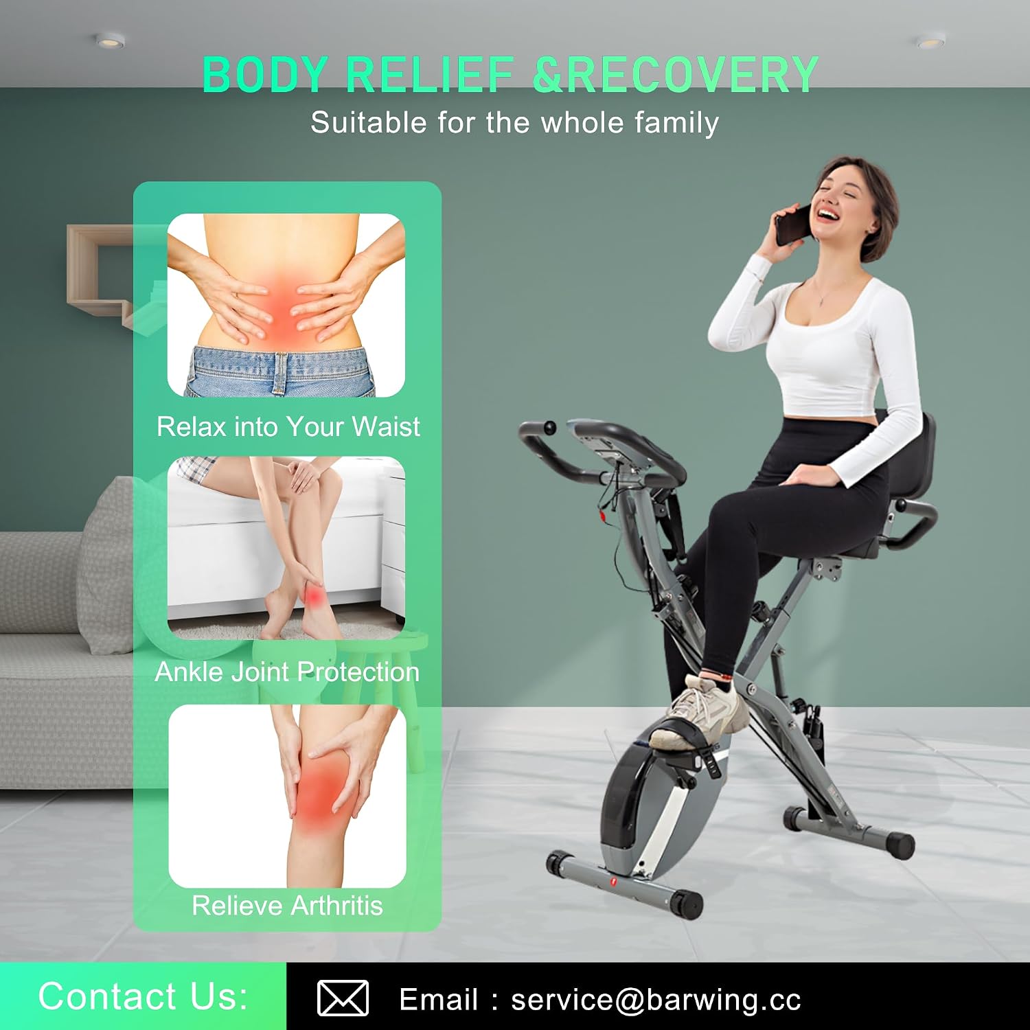 BARWING Stationary Exercise Bike for Hom... 7 BARWING Stationary Exercise Bike for Hom... - Image 7