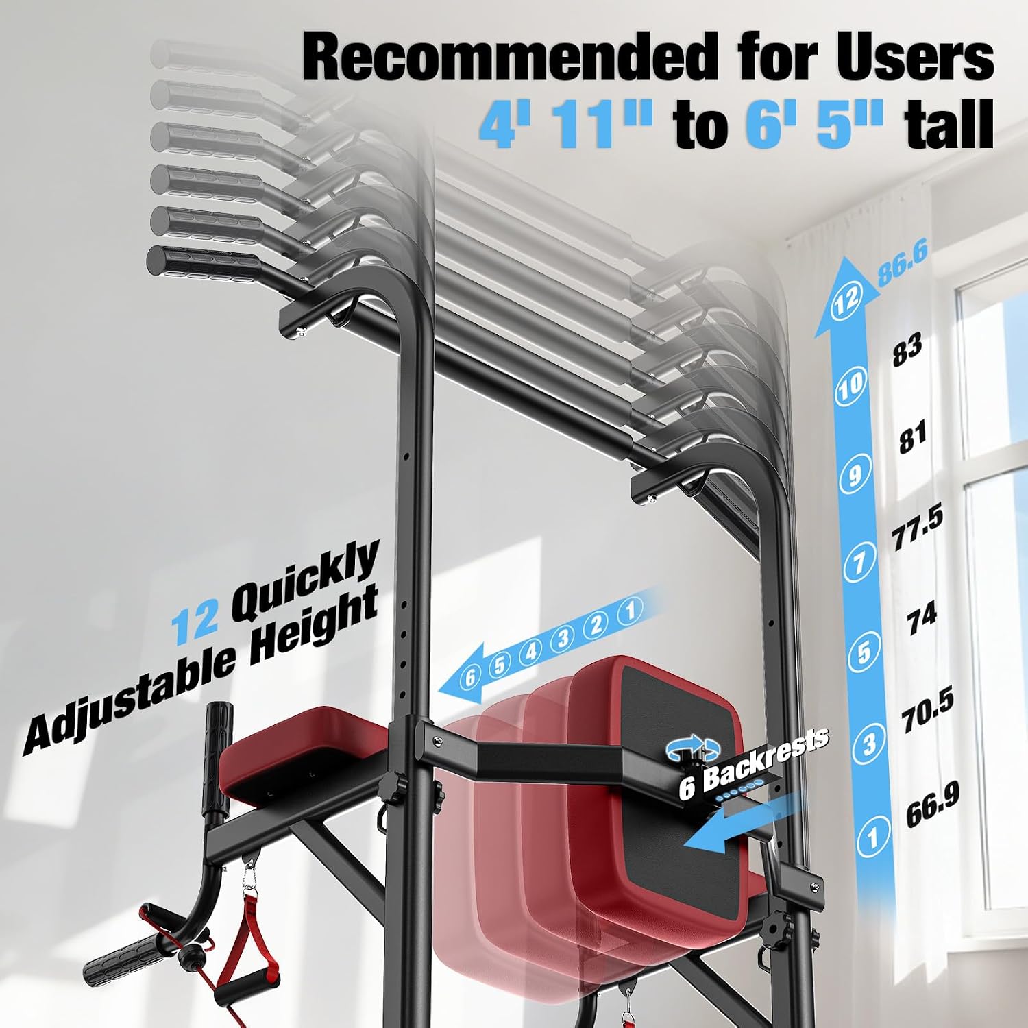 Pull Up Bar Free Standing for Multi-Func... 5 Pull Up Bar Free Standing for Multi-Func... - Image 5