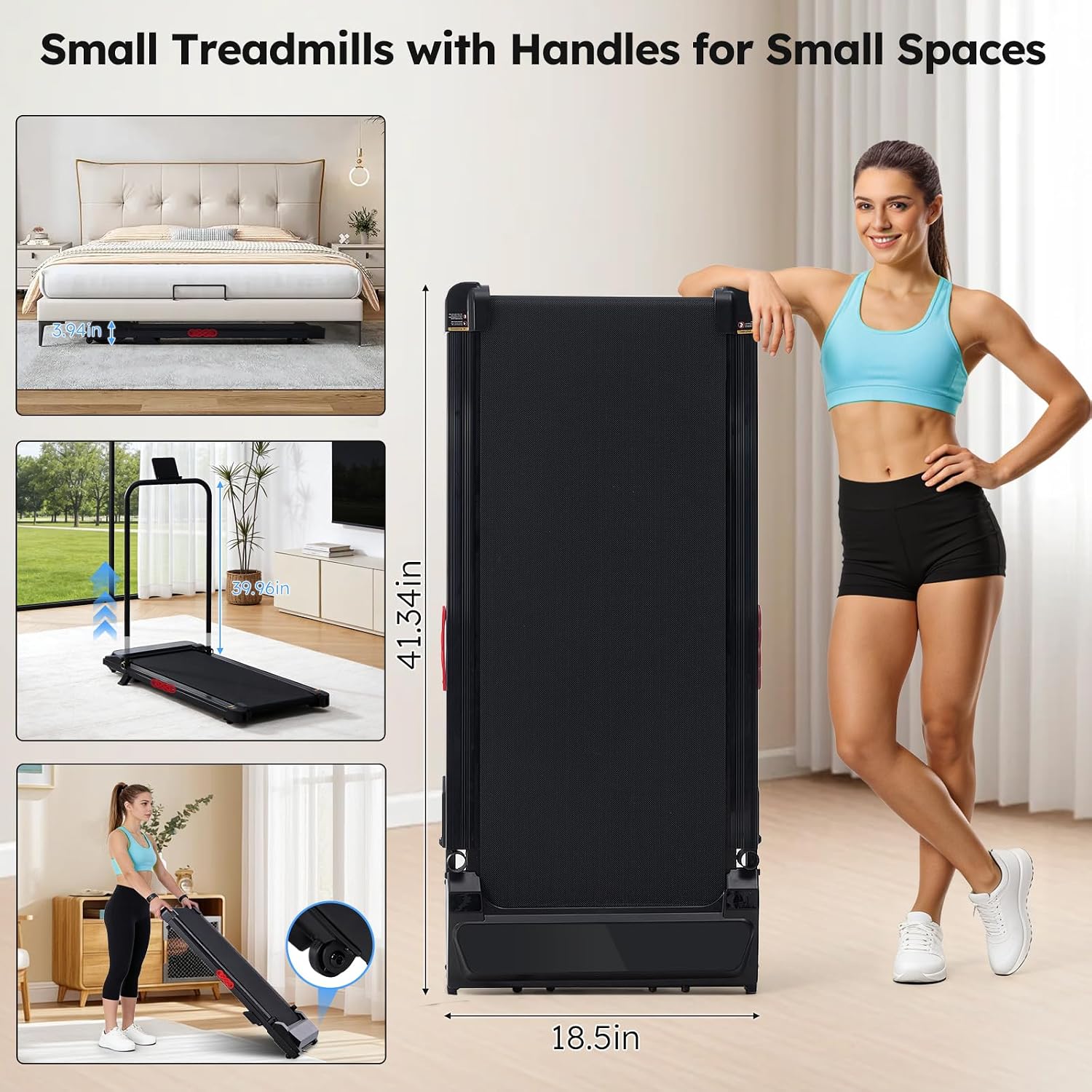 Walking Pad with Incline, Portable Tread... 6 Walking Pad with Incline, Portable Tread... - Image 6