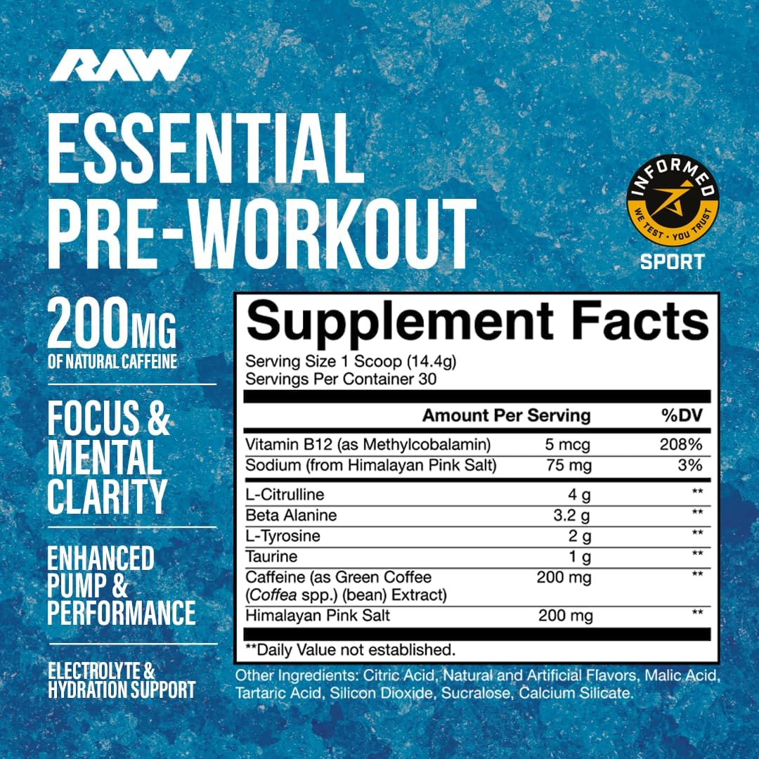 RAW Nutrition - Essential Pre - Chris Bu... 10 RAW Nutrition - Essential Pre - Chris Bu... - Image 10