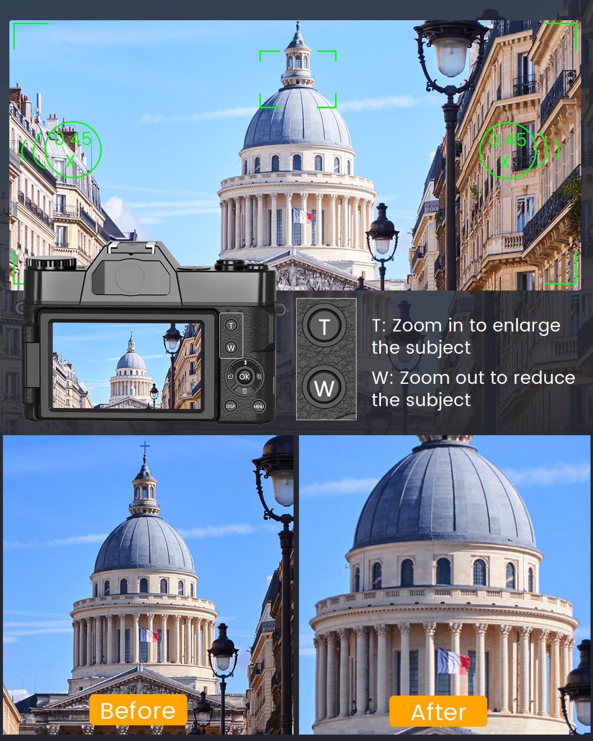 VJIANGER 4K Digital Camera, Vlogging Cam... 4 VJIANGER 4K Digital Camera, Vlogging Cam... - Image 4