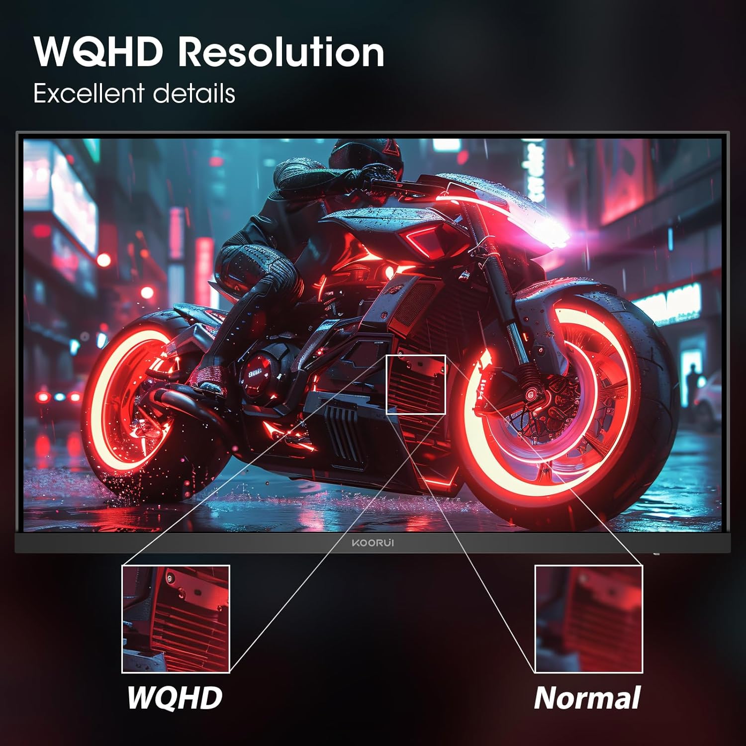 KOORUI 27 Inch 1440p Gaming Monitor, 200... 3 KOORUI 27 Inch 1440p Gaming Monitor, 200... - Image 3