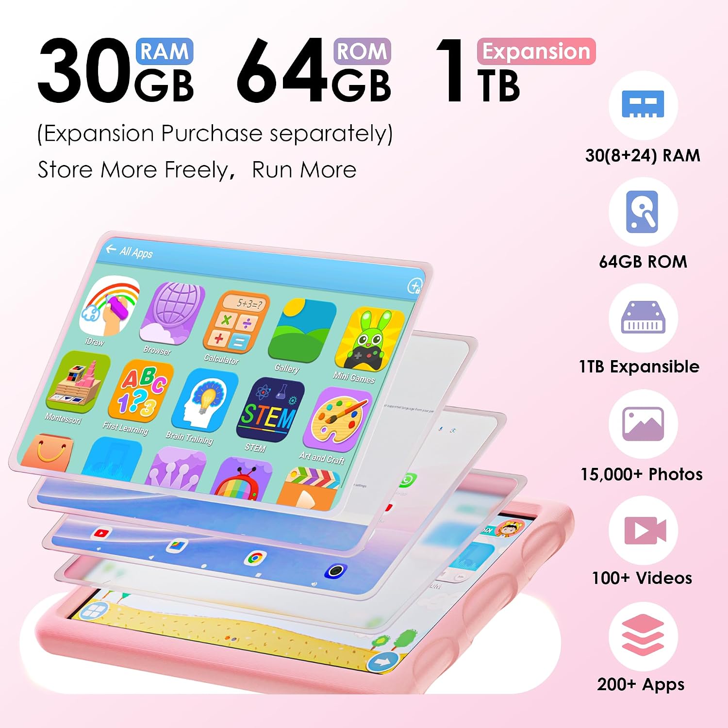 Android 15 Tablet with Drop-proof Case,3... 3 Android 15 Tablet with Drop-proof Case,3... - Image 3