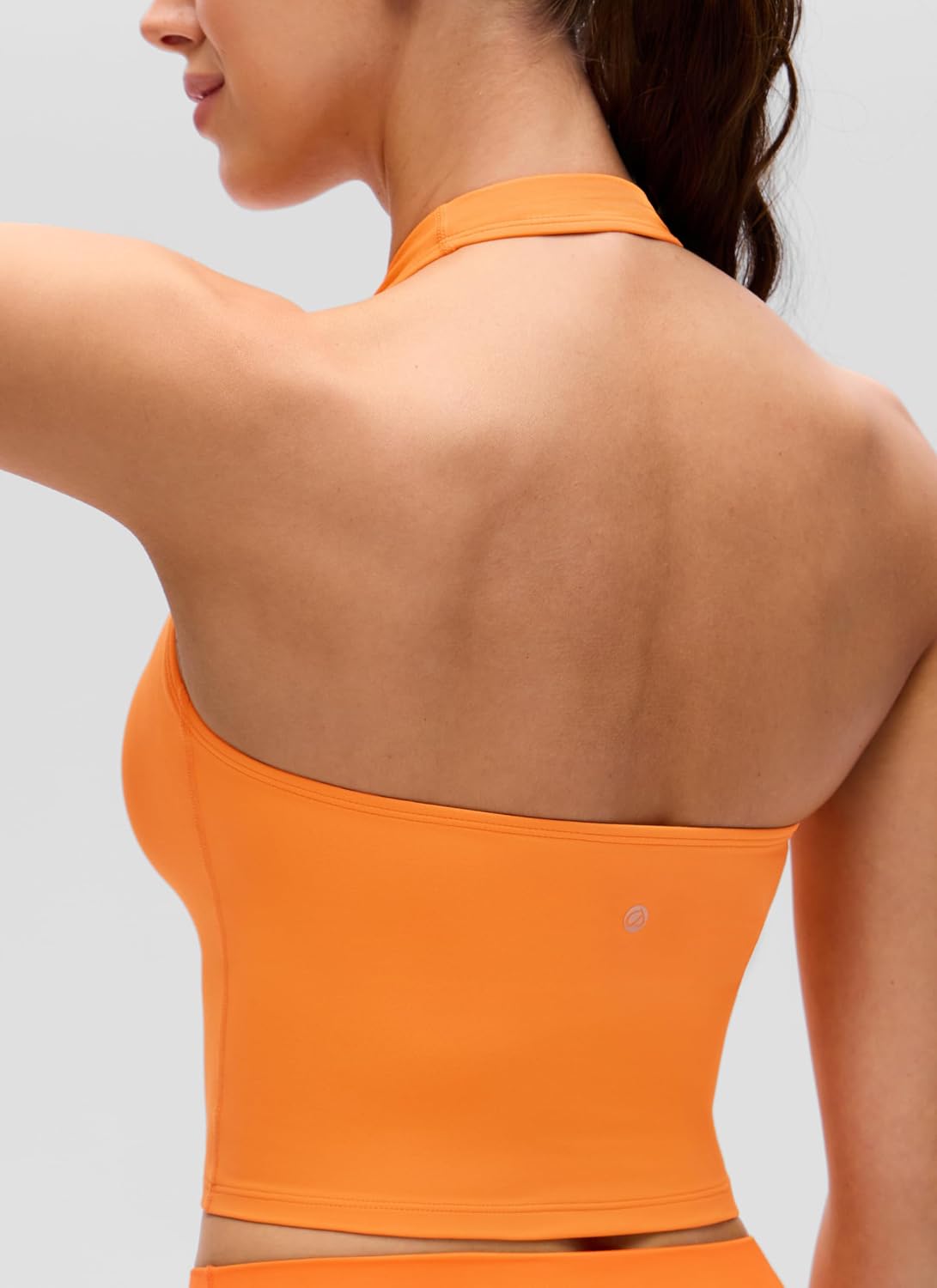 CRZ YOGA Butterluxe Halter Crop Tank Top... 5 CRZ YOGA Butterluxe Halter Crop Tank Top... - Image 5
