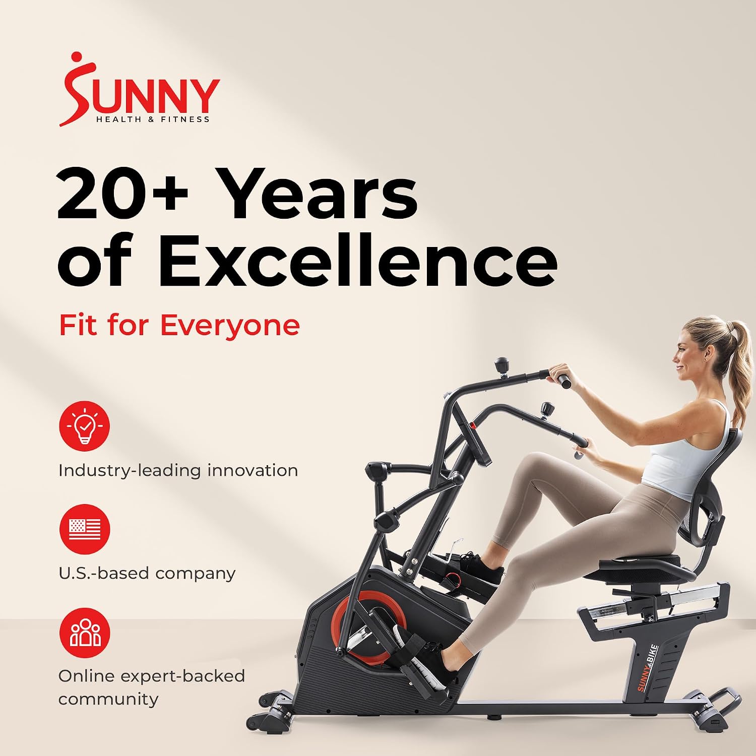 Sunny Health & Fitness Elite Recumbent C... 9 Sunny Health & Fitness Elite Recumbent C... - Image 9