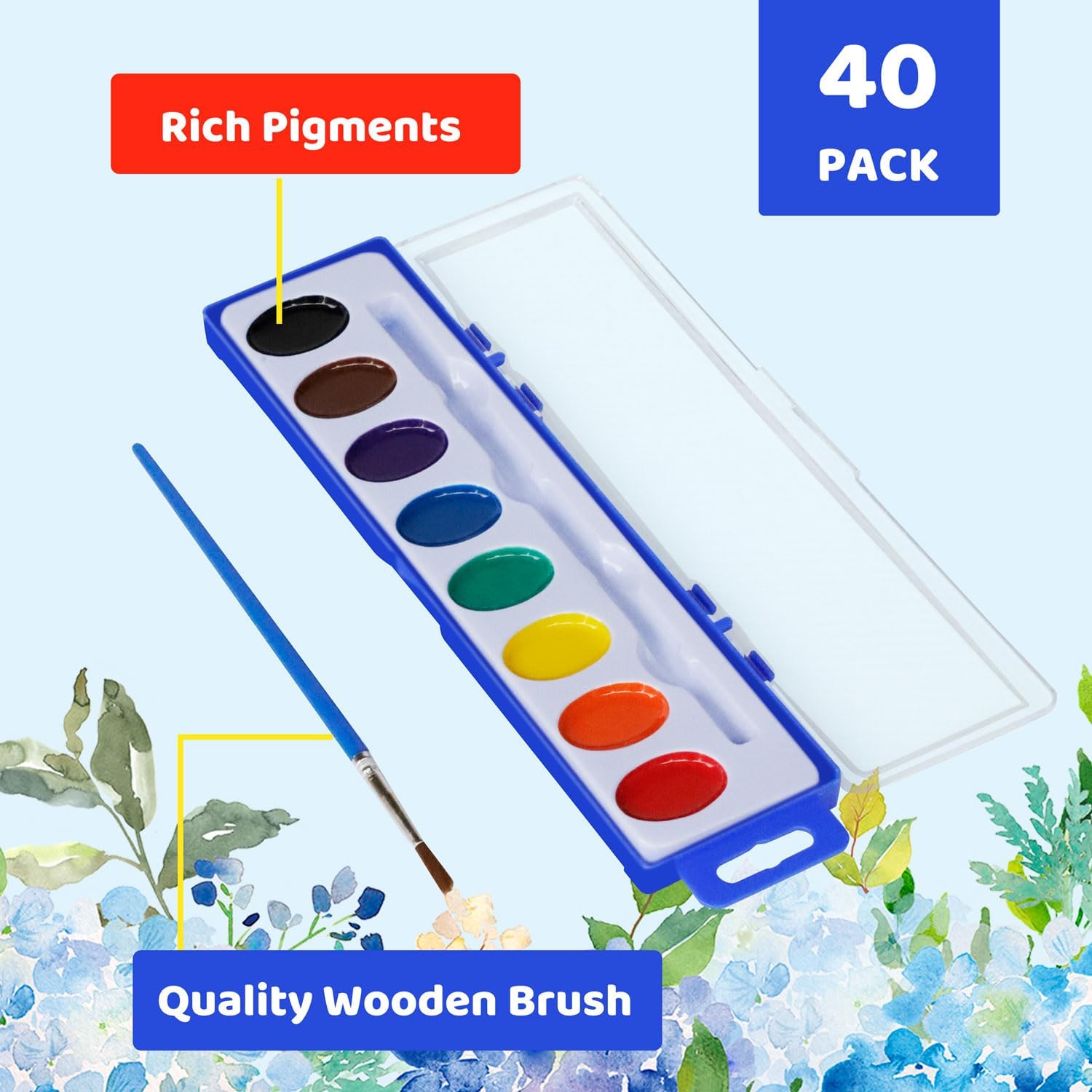 40 Pack Watercolor Paint Set Bulk -Kids ... 2 40 Pack Watercolor Paint Set Bulk -Kids ... - Image 2