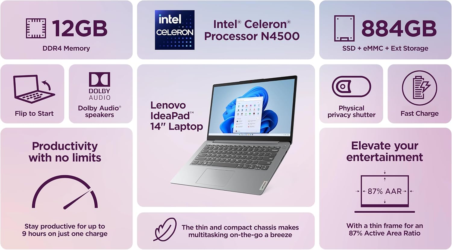 Lenovo IdeaPad 14" Laptop Computer 2025,... 3 Lenovo IdeaPad 14" Laptop Computer 2025,... - Image 3