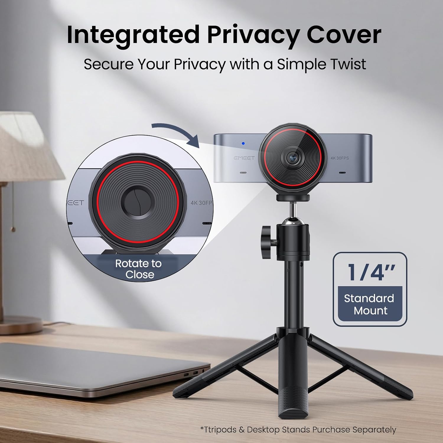 EMEET C960 Ultra 4K Webcam for Mac & PC,... 8 EMEET C960 Ultra 4K Webcam for Mac & PC,... - Image 8