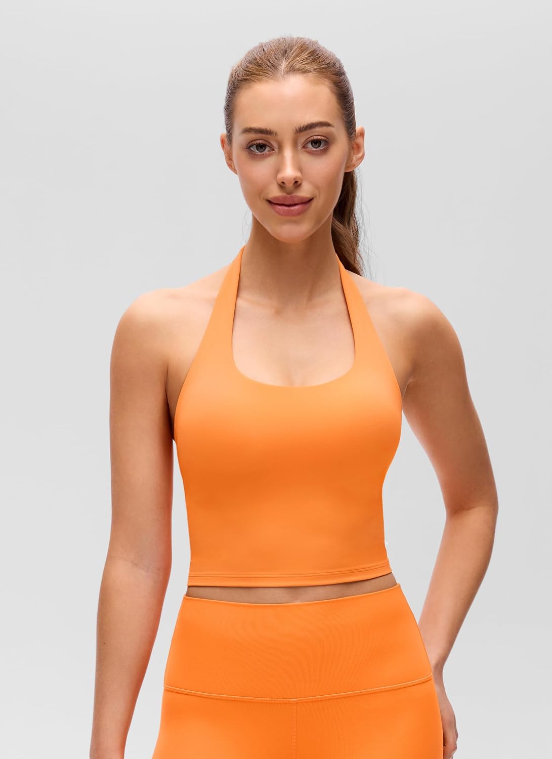 CRZ YOGA Butterluxe Halter Crop Tank Top... 2 CRZ YOGA Butterluxe Halter Crop Tank Top... - Image 2