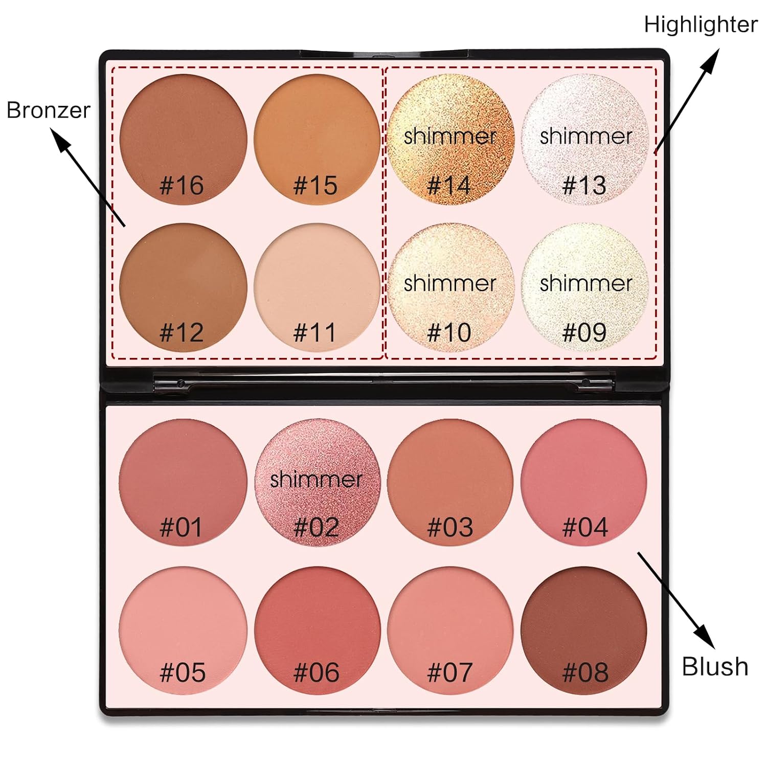 16 Colors Contour Palette Make up - Blus... 3 16 Colors Contour Palette Make up - Blus... - Image 3