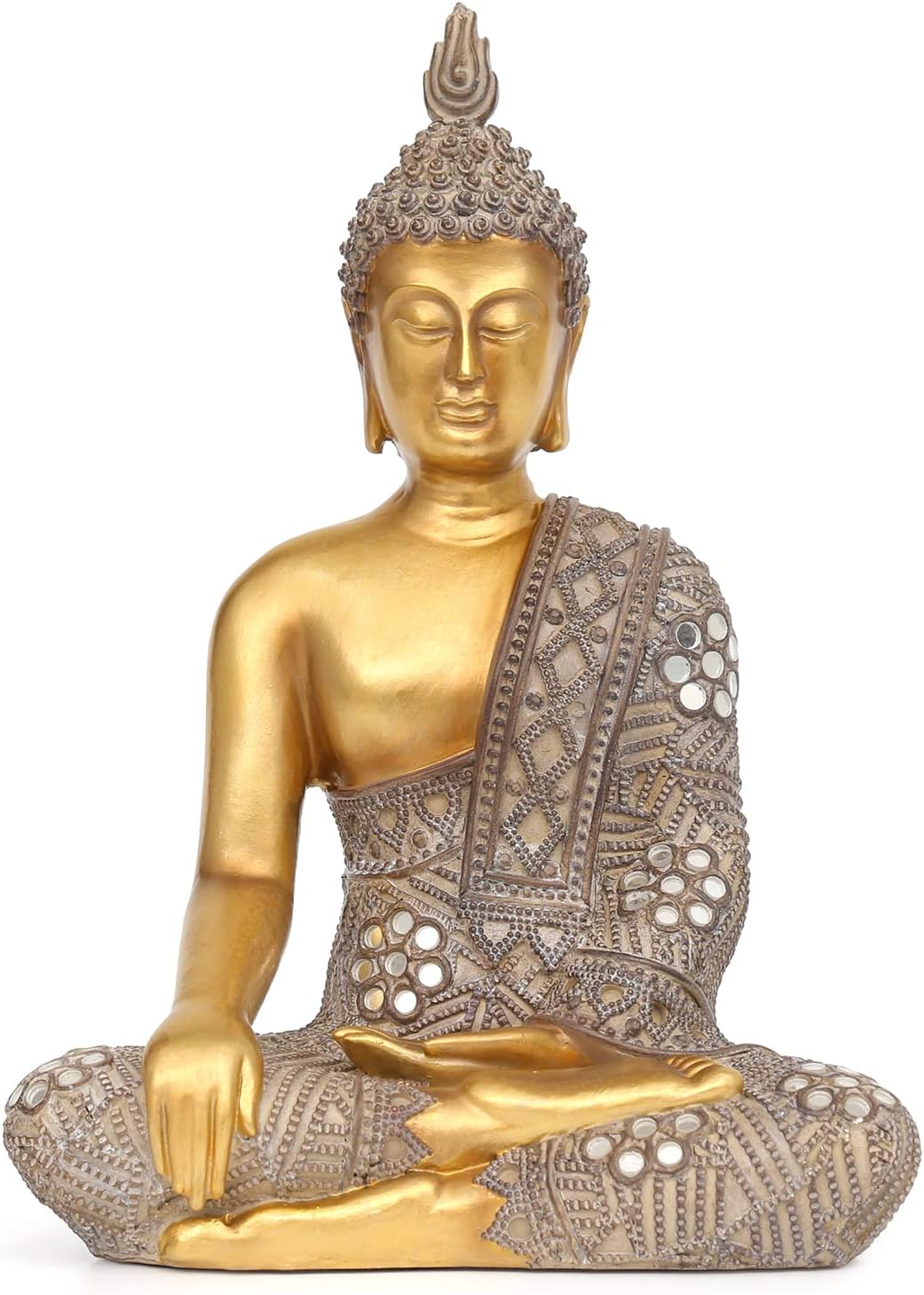 Buddha Statue for Home Decor Gold 10.4”-... 2 Buddha Statue for Home Decor Gold 10.4”-... - Image 2