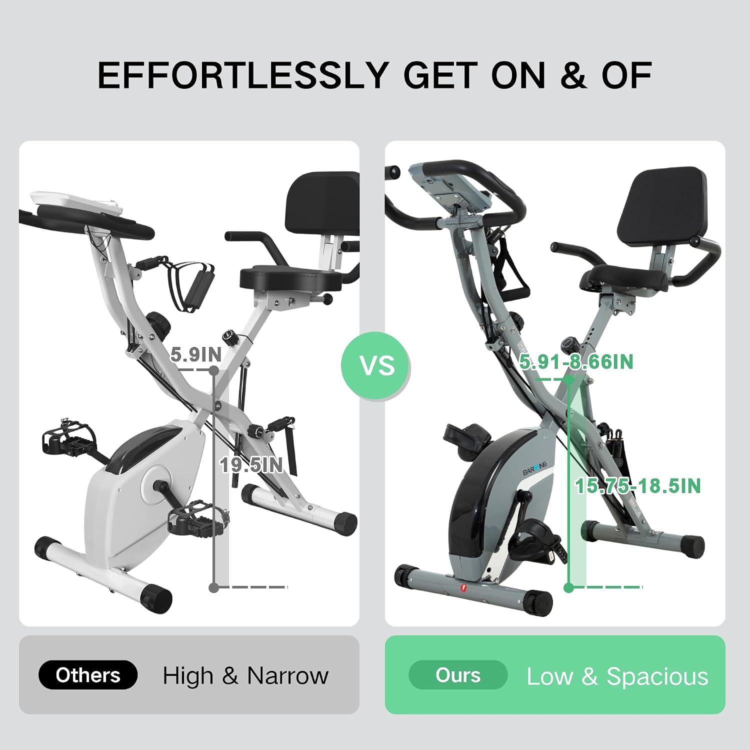 BARWING Stationary Exercise Bike for Hom... 9 BARWING Stationary Exercise Bike for Hom... - Image 9