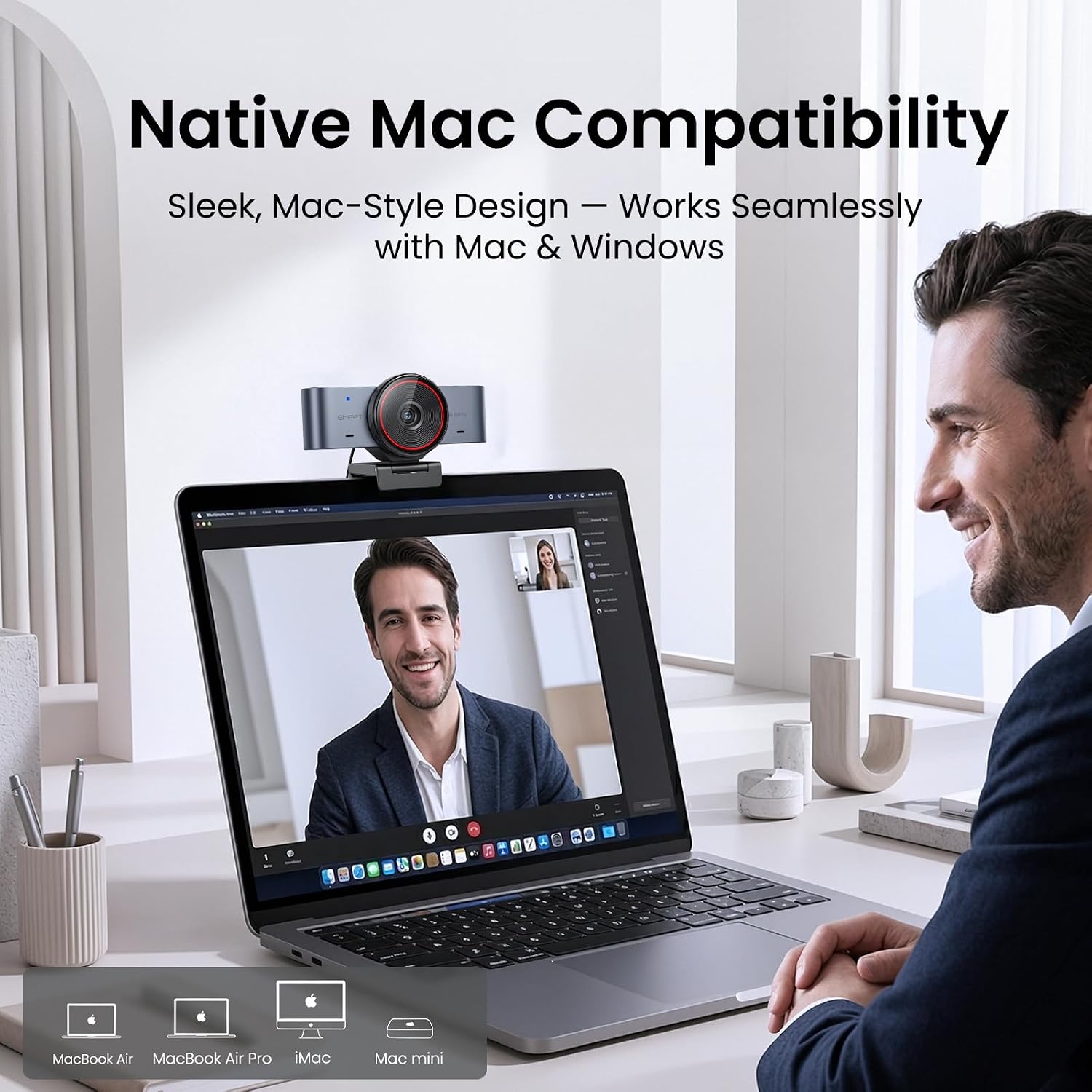 EMEET C960 Ultra 4K Webcam for Mac & PC,... 4 EMEET C960 Ultra 4K Webcam for Mac & PC,... - Image 4