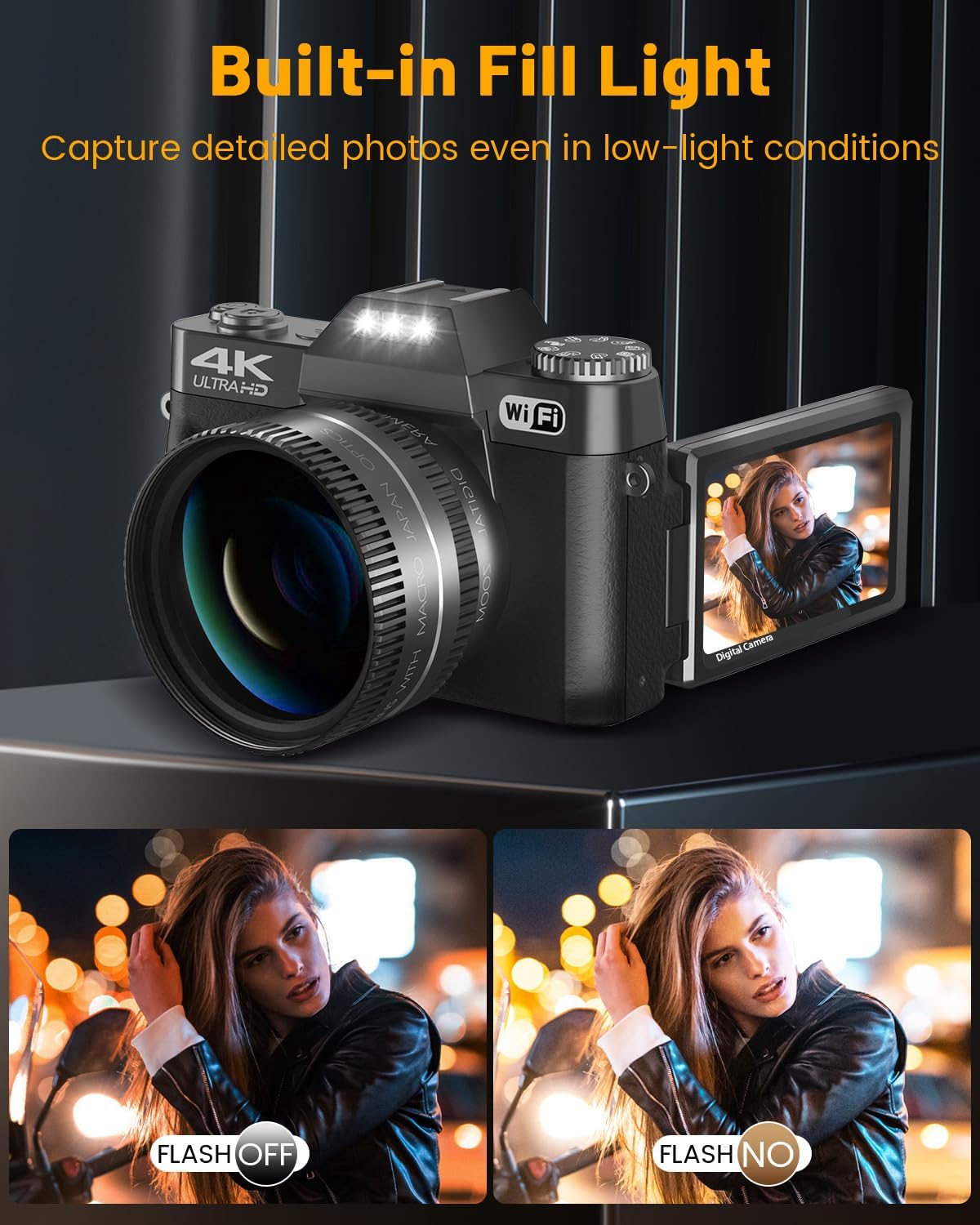 VJIANGER 4K Digital Camera, Vlogging Cam... 5 VJIANGER 4K Digital Camera, Vlogging Cam... - Image 5
