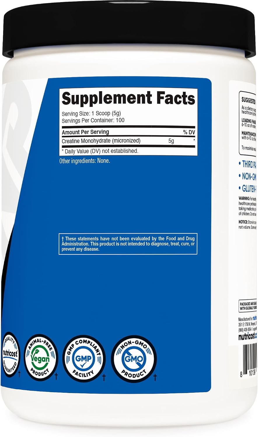 Nutricost Creatine Monohydrate Micronize... 6 Nutricost Creatine Monohydrate Micronize... - Image 6
