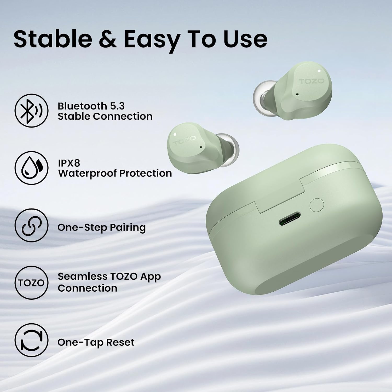 TOZO NC9 Hybrid Active Noise Cancelling ... 9 TOZO NC9 Hybrid Active Noise Cancelling ... - Image 9