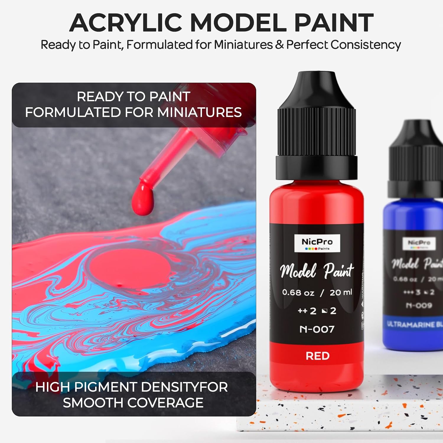 Nicpro All-in-One Miniature Painting Kit... 4 Nicpro All-in-One Miniature Painting Kit... - Image 4