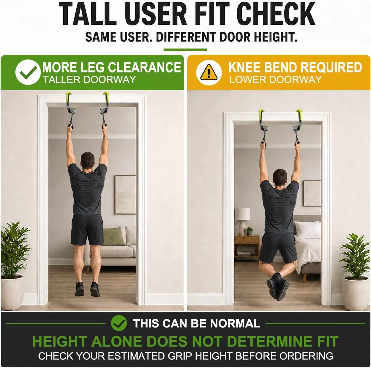 Portable Pull Up Bar for Doorway, 2 Inde... 4 Portable Pull Up Bar for Doorway, 2 Inde... - Image 4