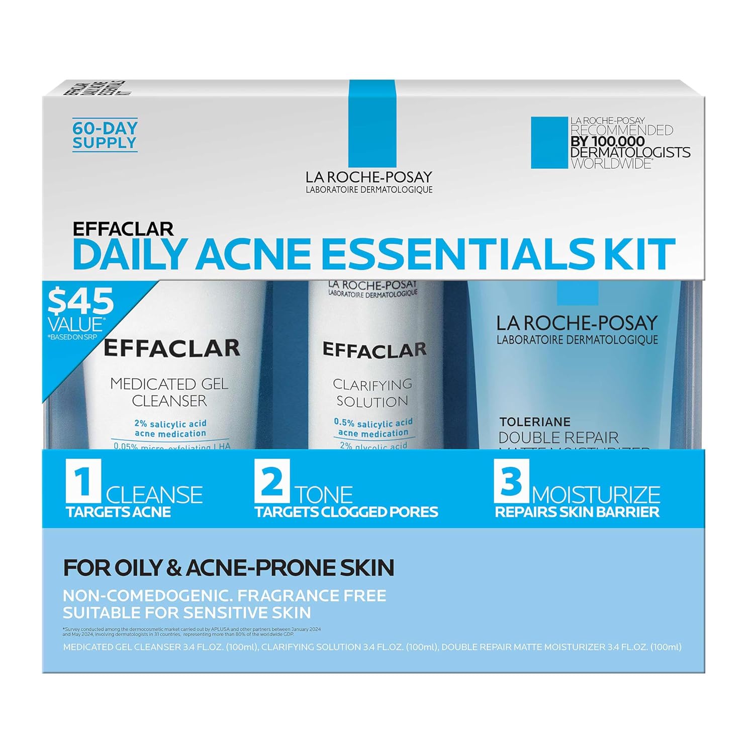 La Roche-Posay Effaclar Daily Acne Kit w... 2 La Roche-Posay Effaclar Daily Acne Kit w... - Image 2
