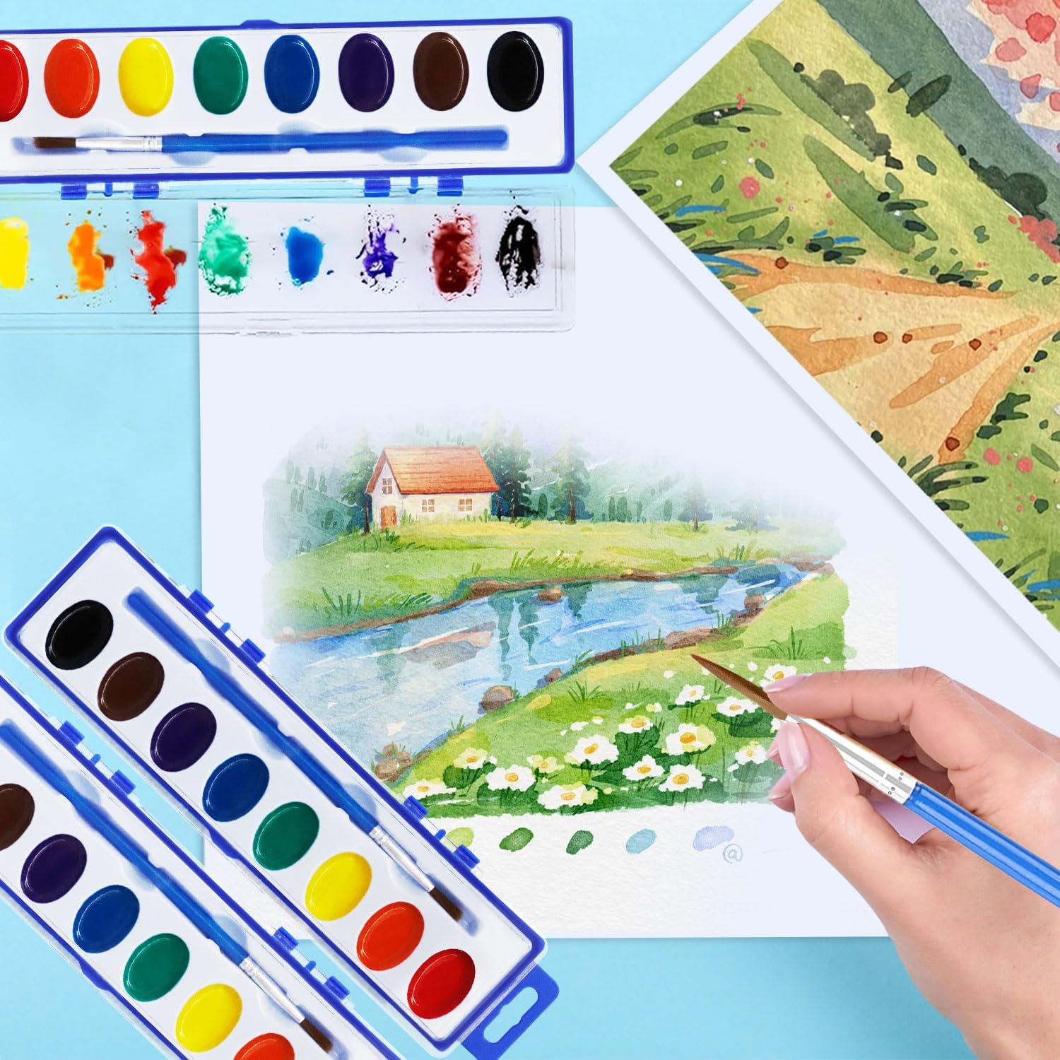 40 Pack Watercolor Paint Set Bulk -Kids ... 4 40 Pack Watercolor Paint Set Bulk -Kids ... - Image 4