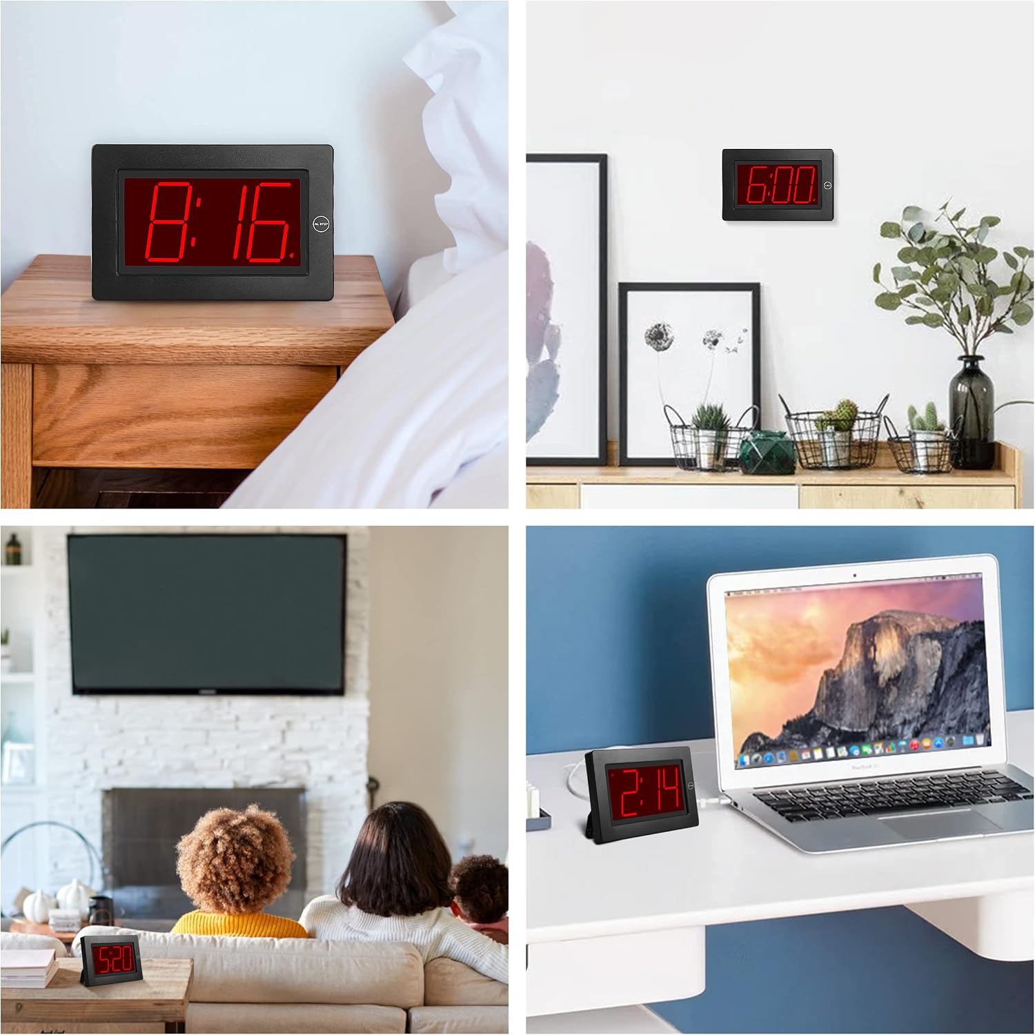 Large Digital Alarm Clock, 3" LED Displa... 8 Large Digital Alarm Clock, 3" LED Displa... - Image 8