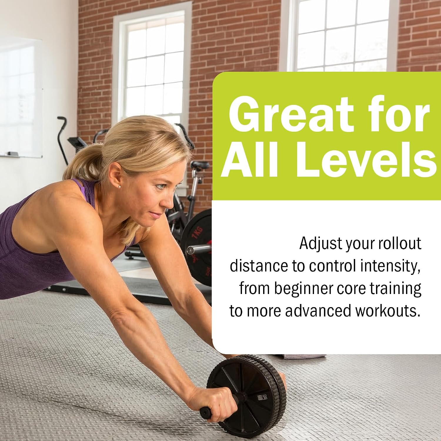 GoFit Dual Exercise Ab Wheel- Roller wit... 6 GoFit Dual Exercise Ab Wheel- Roller wit... - Image 6