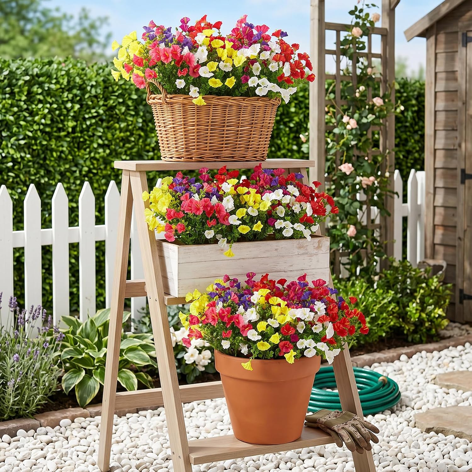 Artificial Flowers for Outdoors, 12 Bund... 6 Artificial Flowers for Outdoors, 12 Bund... - Image 6