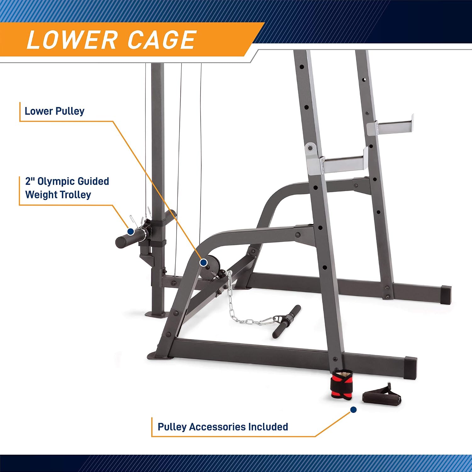 Marcy Pro Deluxe Cage System with Weight... 5 Marcy Pro Deluxe Cage System with Weight... - Image 5