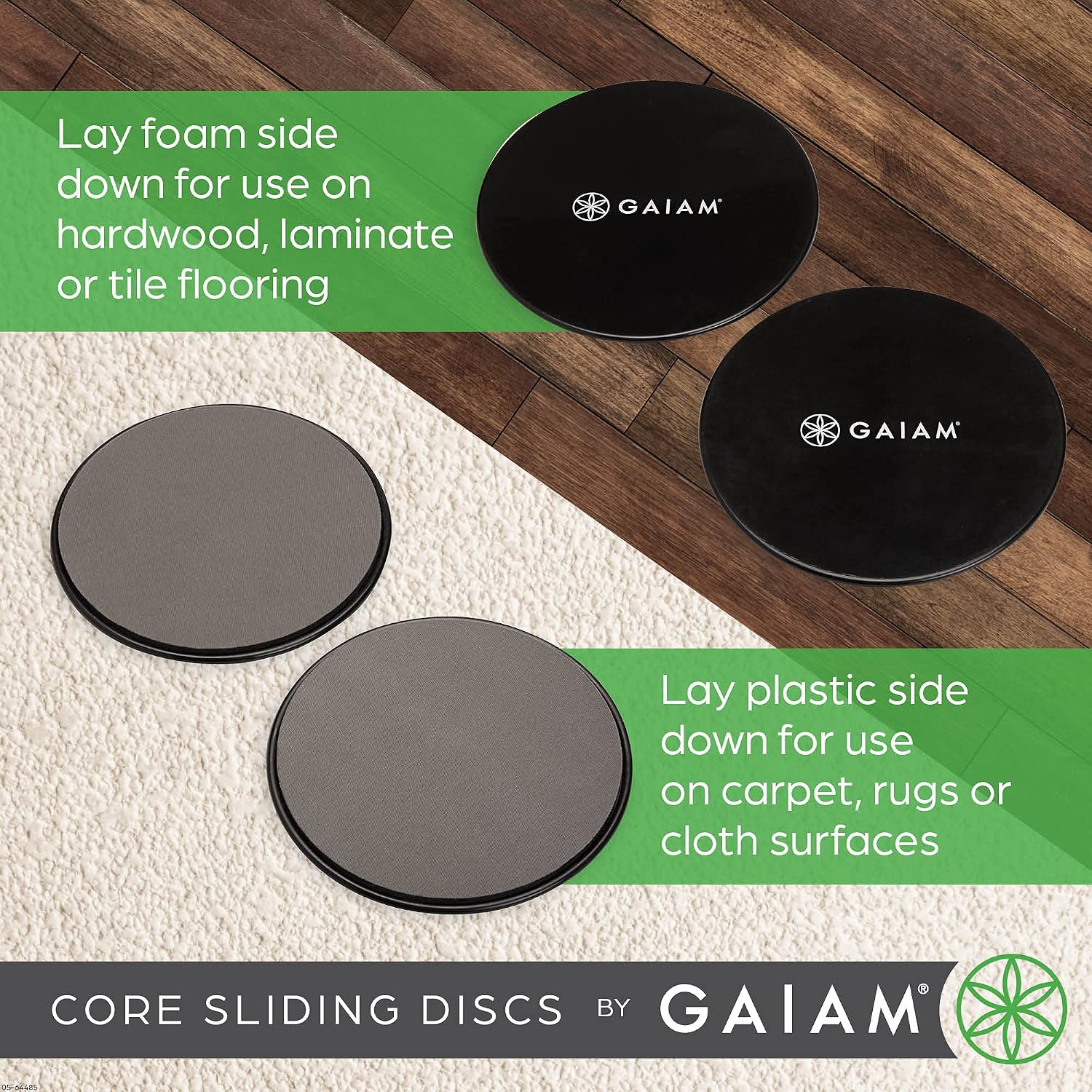 Gaiam Core Sliding Discs - Dual Sided Wo... 3 Gaiam Core Sliding Discs - Dual Sided Wo... - Image 3