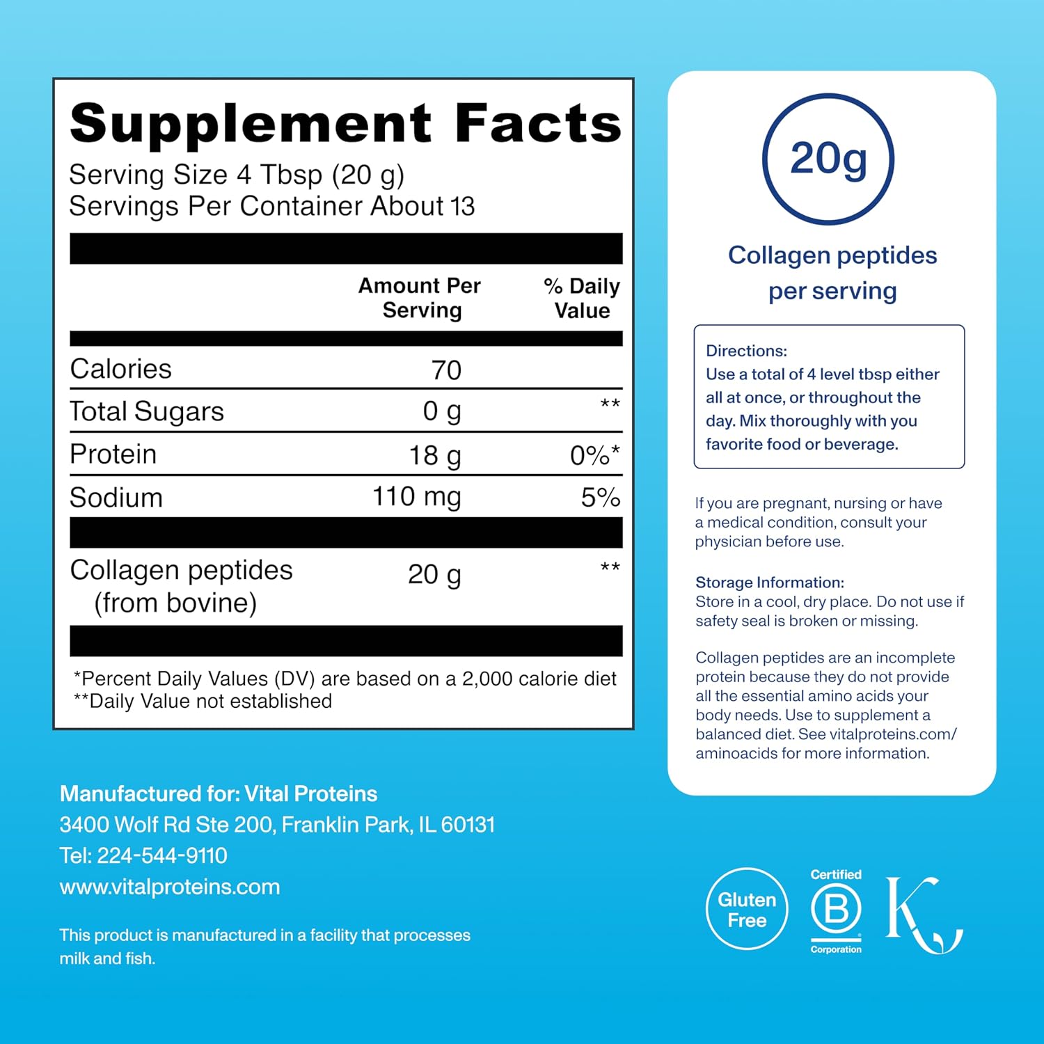 Vital Proteins Collagen Peptides Powder,... 4 Vital Proteins Collagen Peptides Powder,... - Image 4