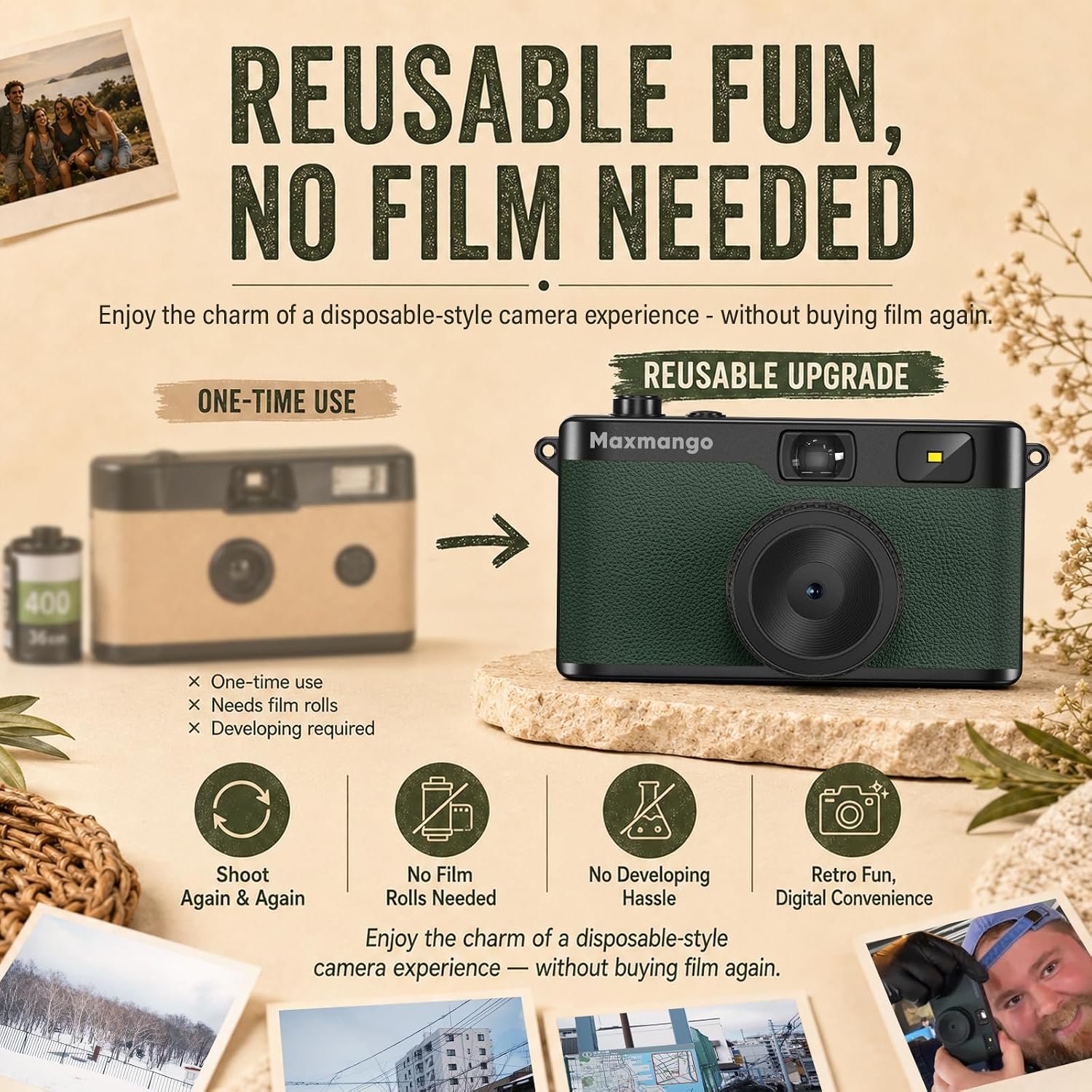 Maxmango D53 Vintage Digital Camera - Re... 7 Maxmango D53 Vintage Digital Camera - Re... - Image 7