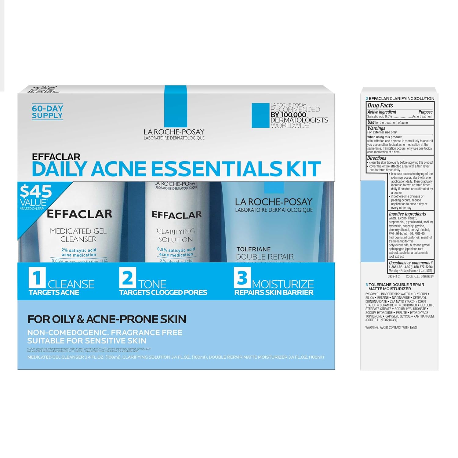 La Roche-Posay Effaclar Daily Acne Kit w... 3 La Roche-Posay Effaclar Daily Acne Kit w... - Image 3