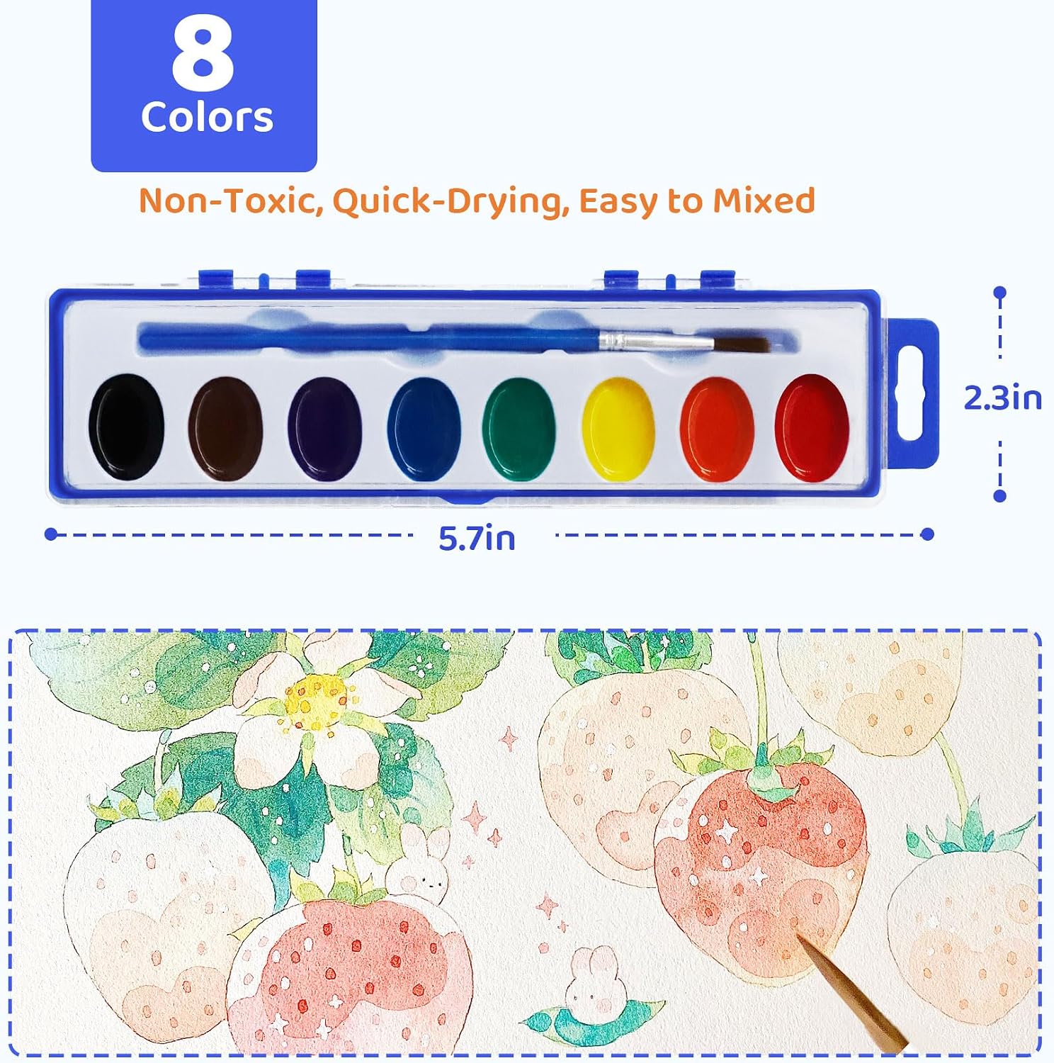 40 Pack Watercolor Paint Set Bulk -Kids ... 3 40 Pack Watercolor Paint Set Bulk -Kids ... - Image 3