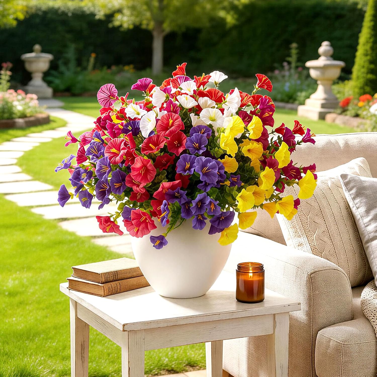 Artificial Flowers for Outdoors, 12 Bund... 5 Artificial Flowers for Outdoors, 12 Bund... - Image 5