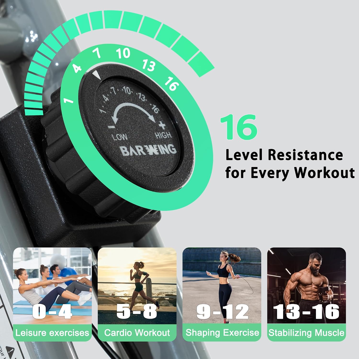 BARWING Stationary Exercise Bike for Hom... 4 BARWING Stationary Exercise Bike for Hom... - Image 4