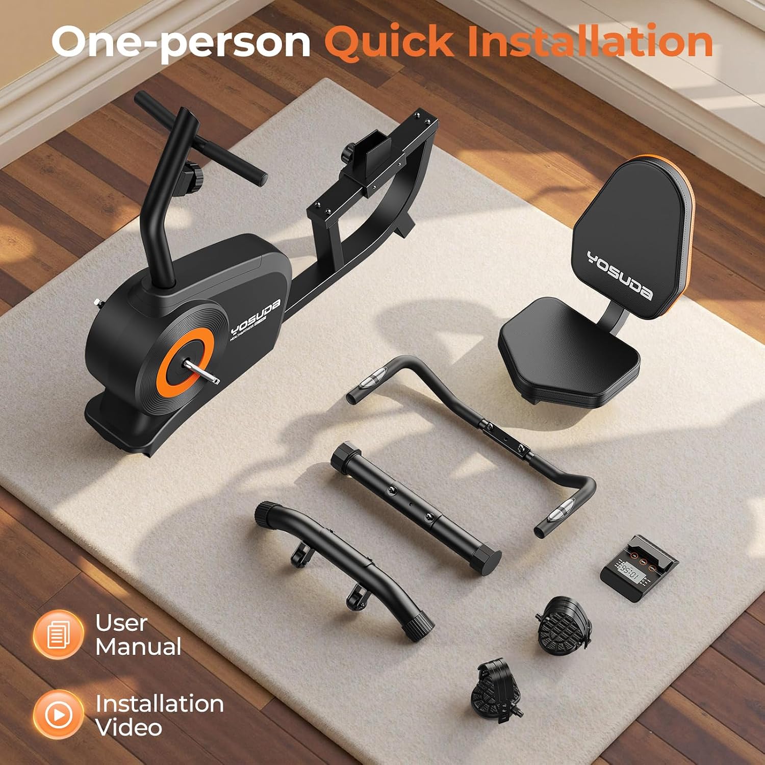 YOSUDA Recumbent Exercise Bike for Home,... 8 YOSUDA Recumbent Exercise Bike for Home,... - Image 8