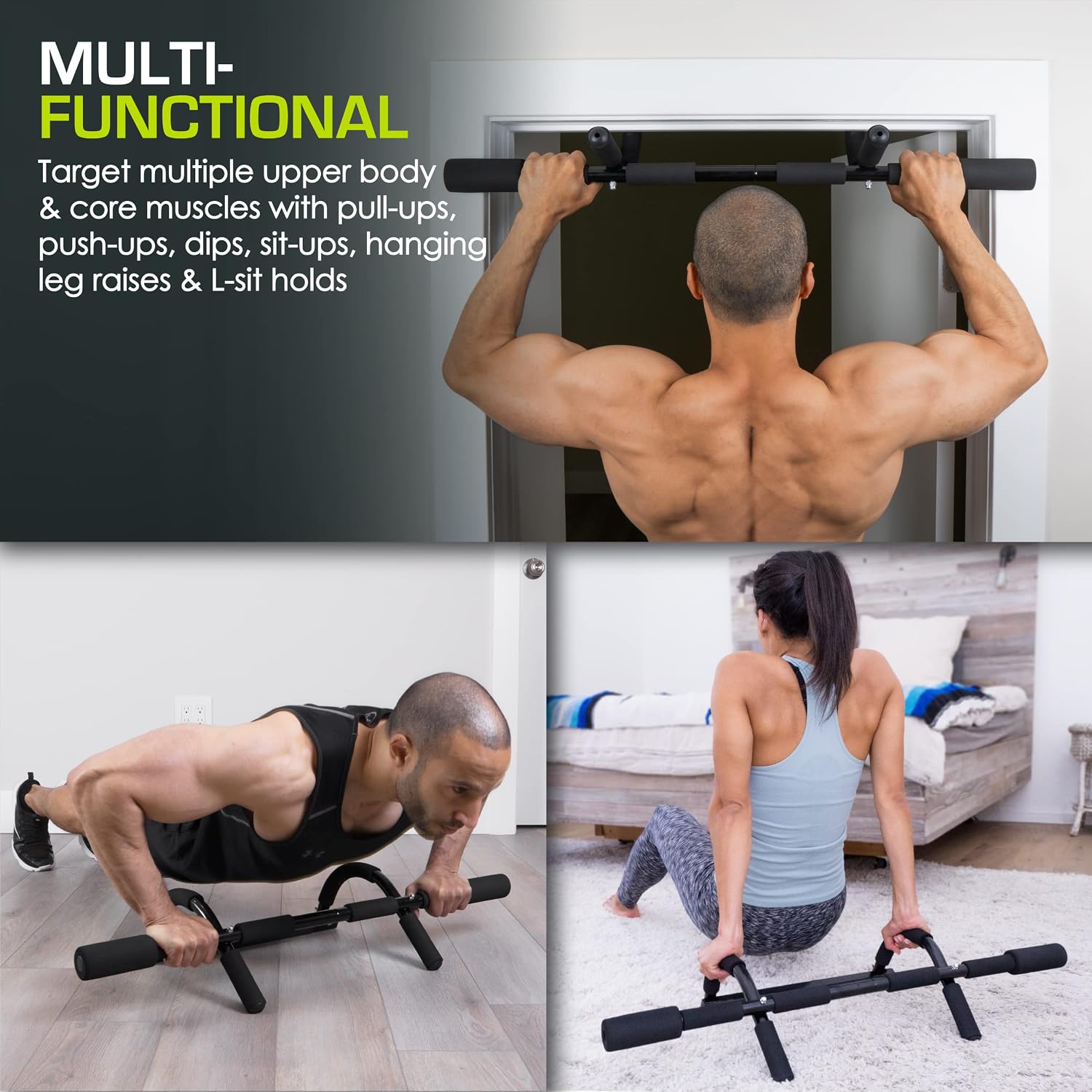ProsourceFit Pull Up Bar for Multi Use F... 7 ProsourceFit Pull Up Bar for Multi Use F... - Image 7