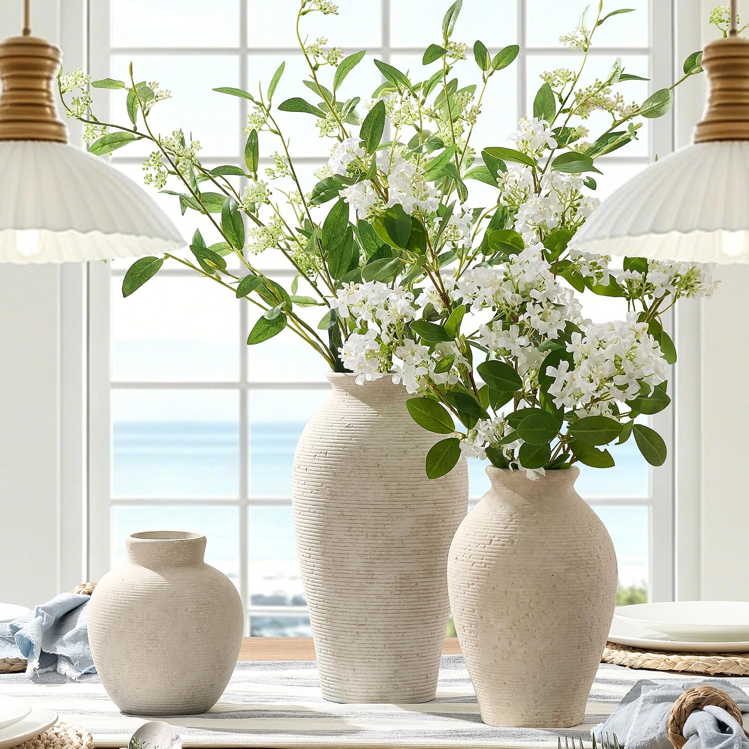 Vanselia Ceramic Flower Vase Home Decor ... 5 Vanselia Ceramic Flower Vase Home Decor ... - Image 5