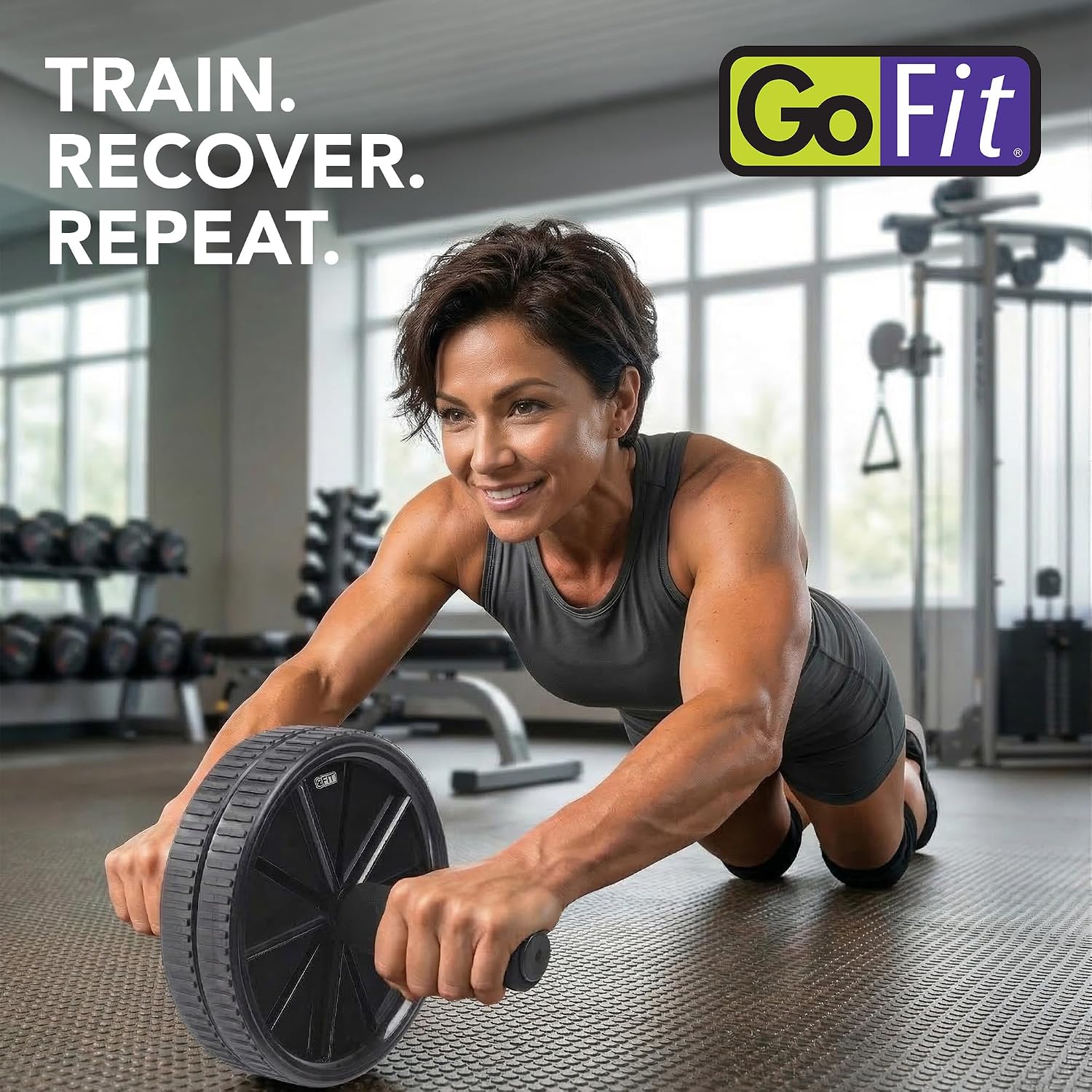GoFit Dual Exercise Ab Wheel- Roller wit... 7 GoFit Dual Exercise Ab Wheel- Roller wit... - Image 7