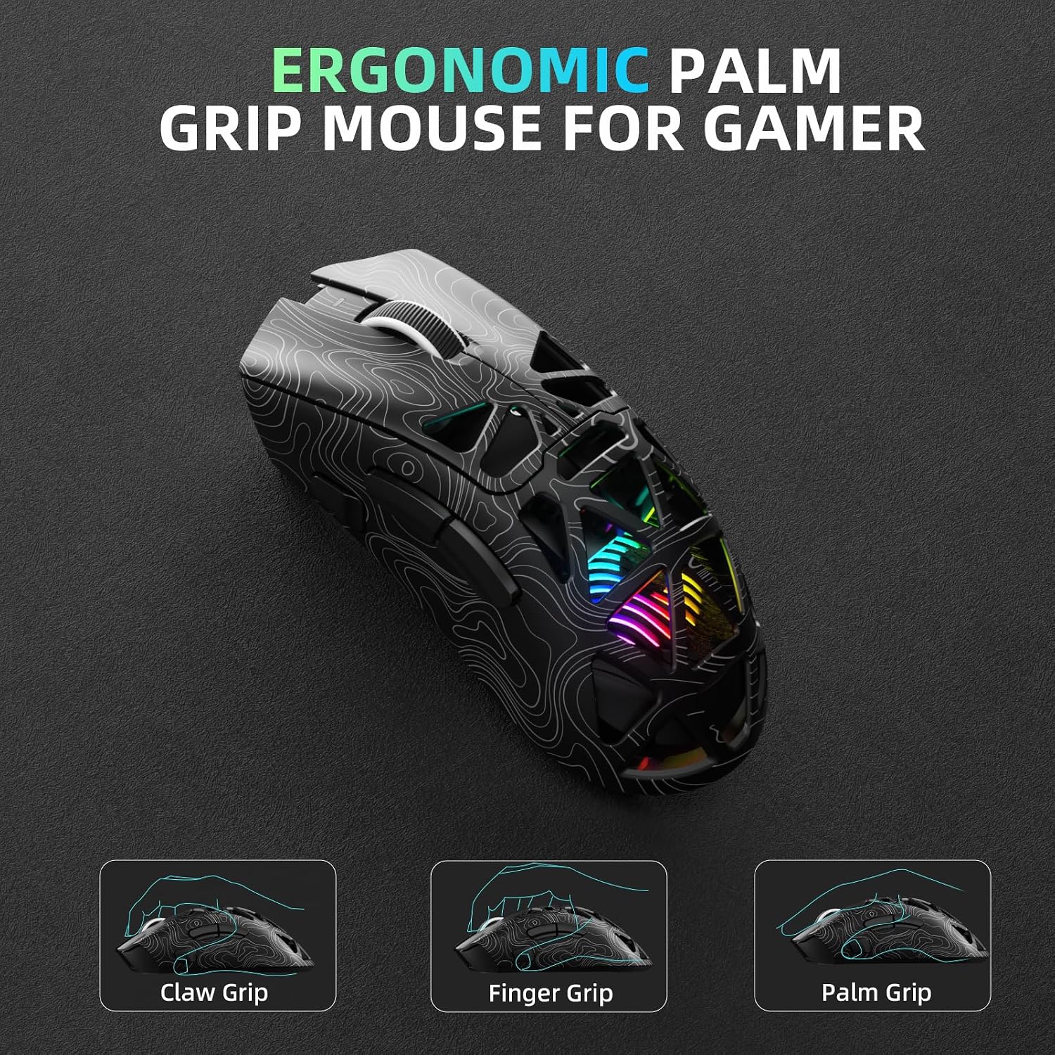 Aula SC620 Wireless Gaming Mouse, Tri-Mo... 9 Aula SC620 Wireless Gaming Mouse, Tri-Mo... - Image 9
