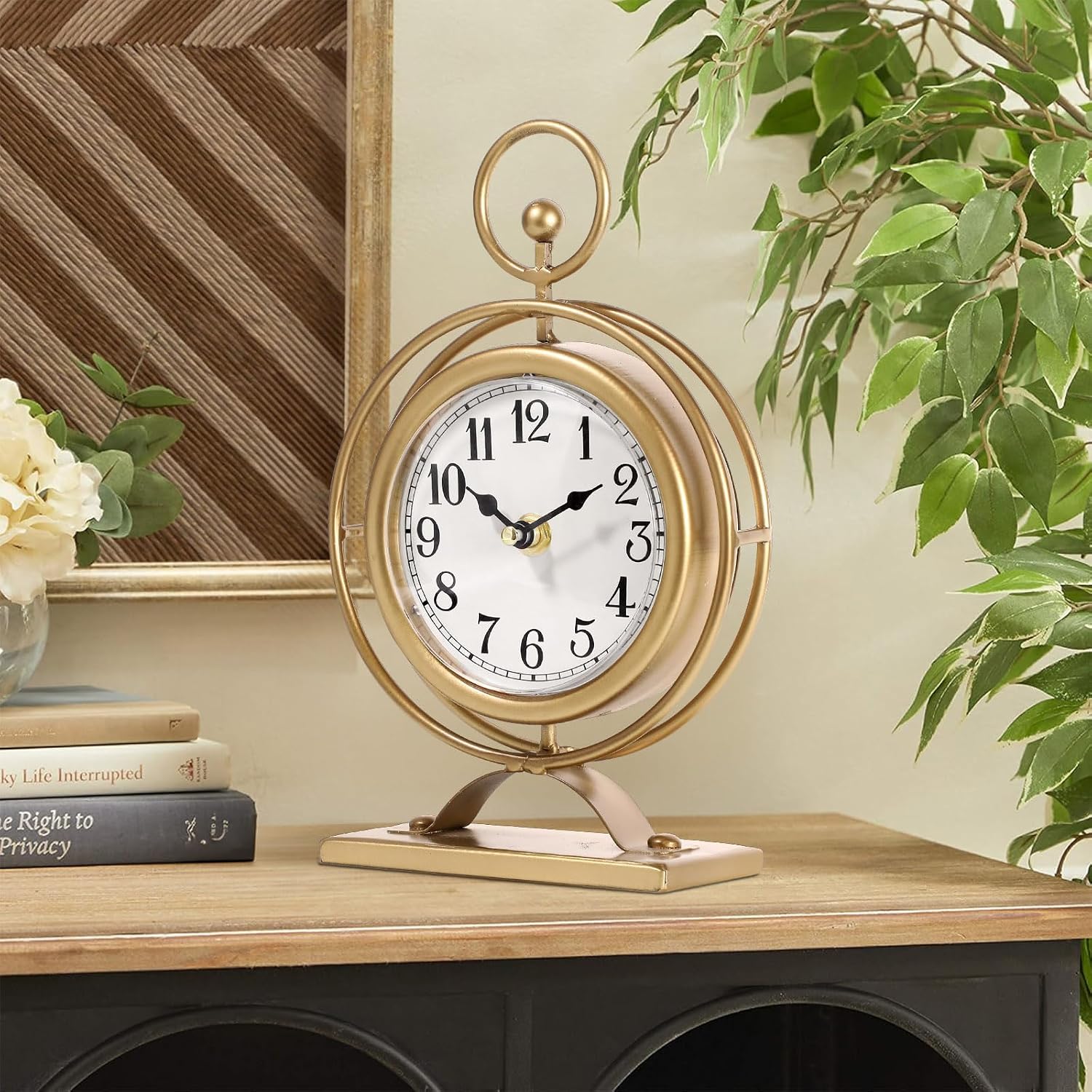 Vintage Table Clock on Stand, Decorative... 7 Vintage Table Clock on Stand, Decorative... - Image 7