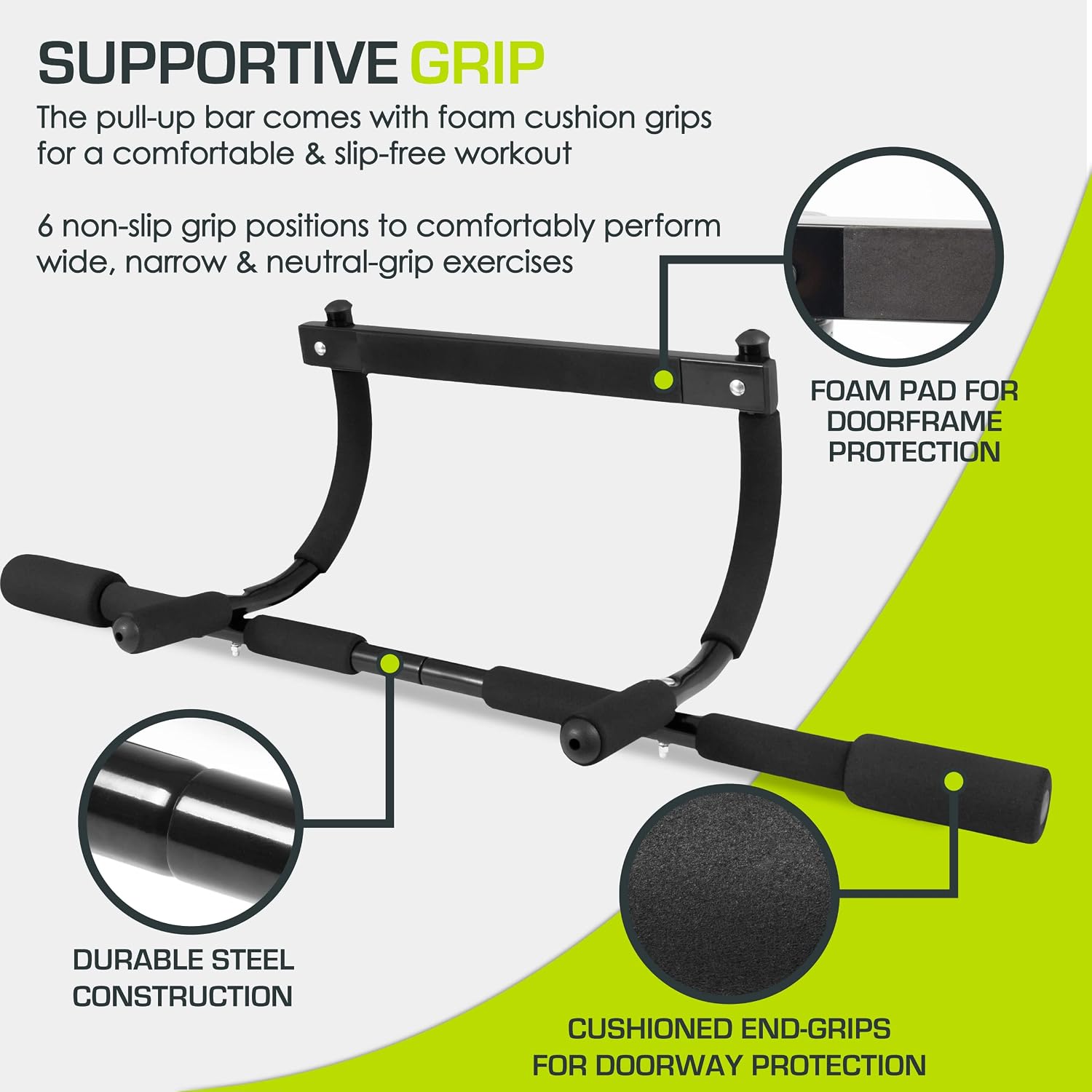 ProsourceFit Pull Up Bar for Multi Use F... 5 ProsourceFit Pull Up Bar for Multi Use F... - Image 5