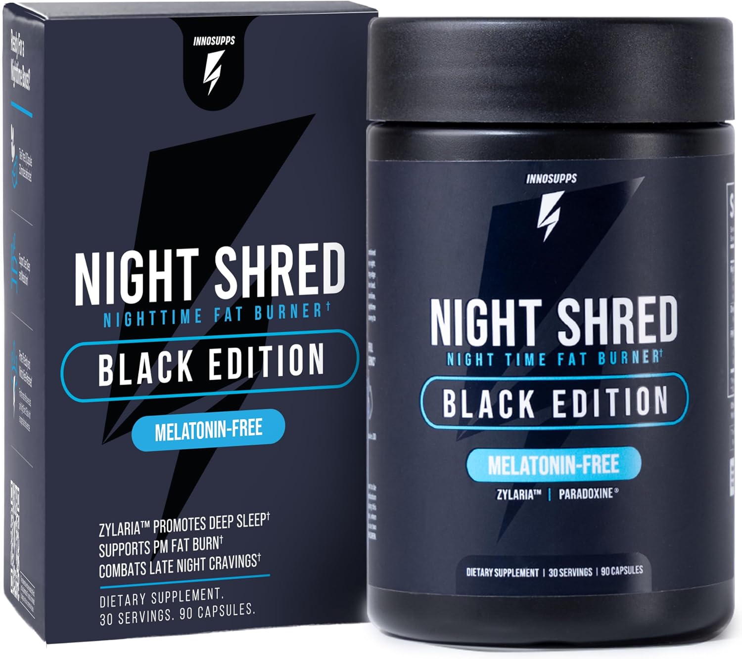 Night Shred Black Melatonin-Free Fat Bur... 2 Night Shred Black Melatonin-Free Fat Bur... - Image 2